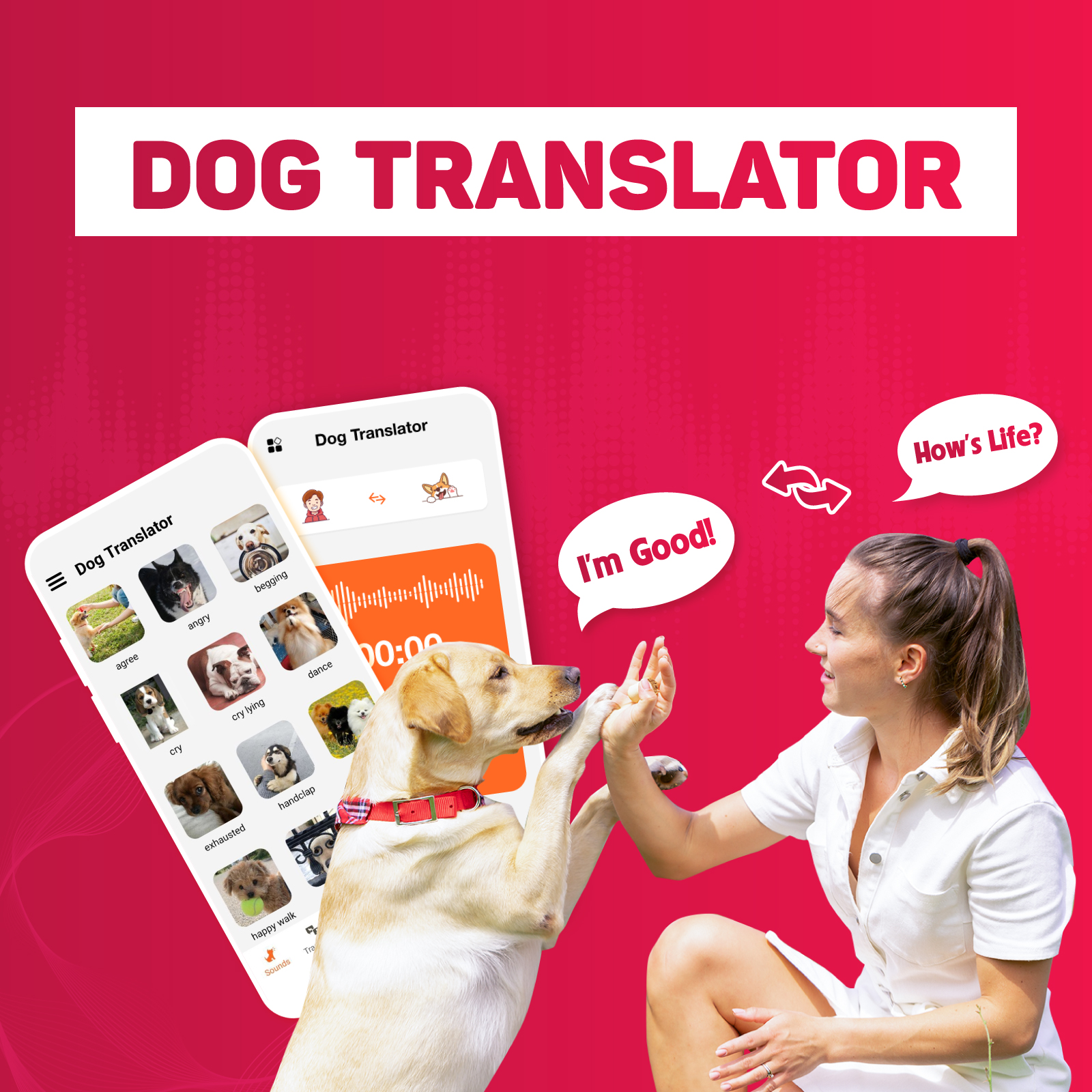 اسکرین شات 1 برنامه Dog Sounds, Prank Simulator