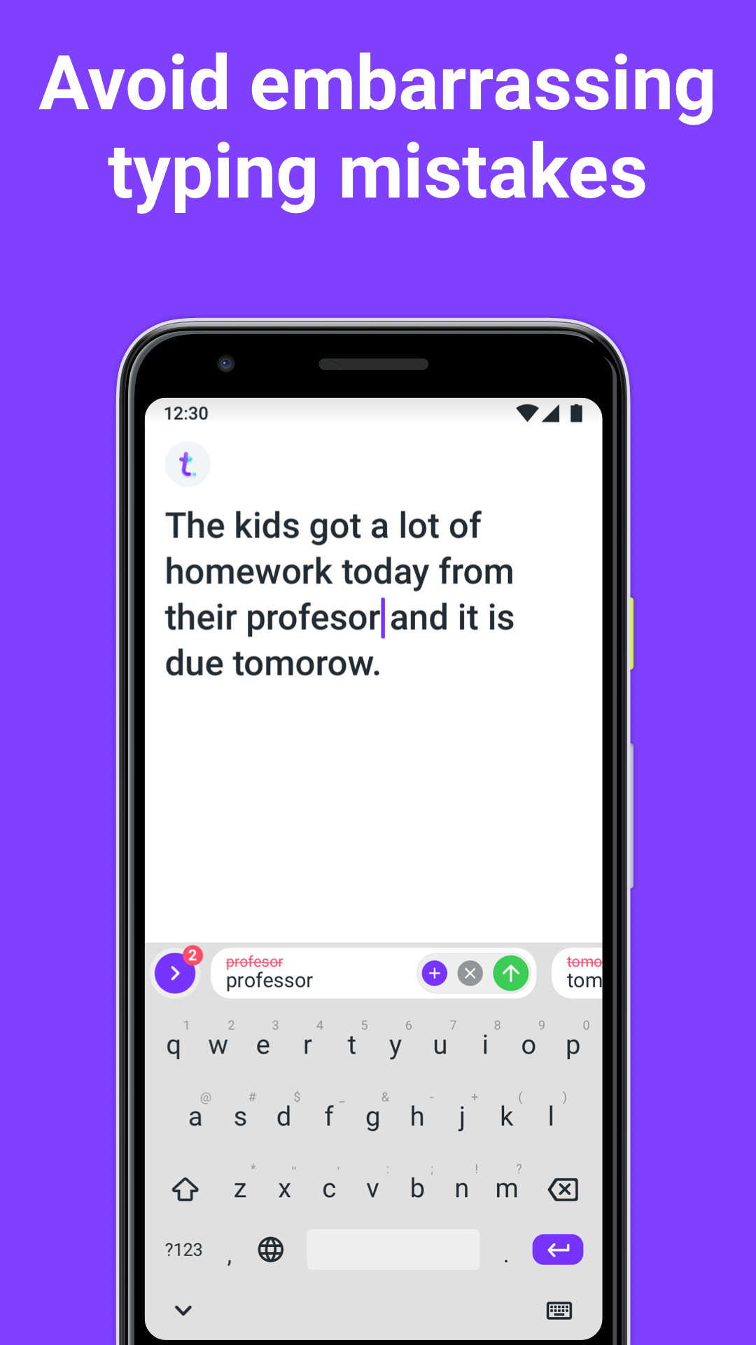 اسکرین شات 4 برنامه Typeright: Grammar Checker