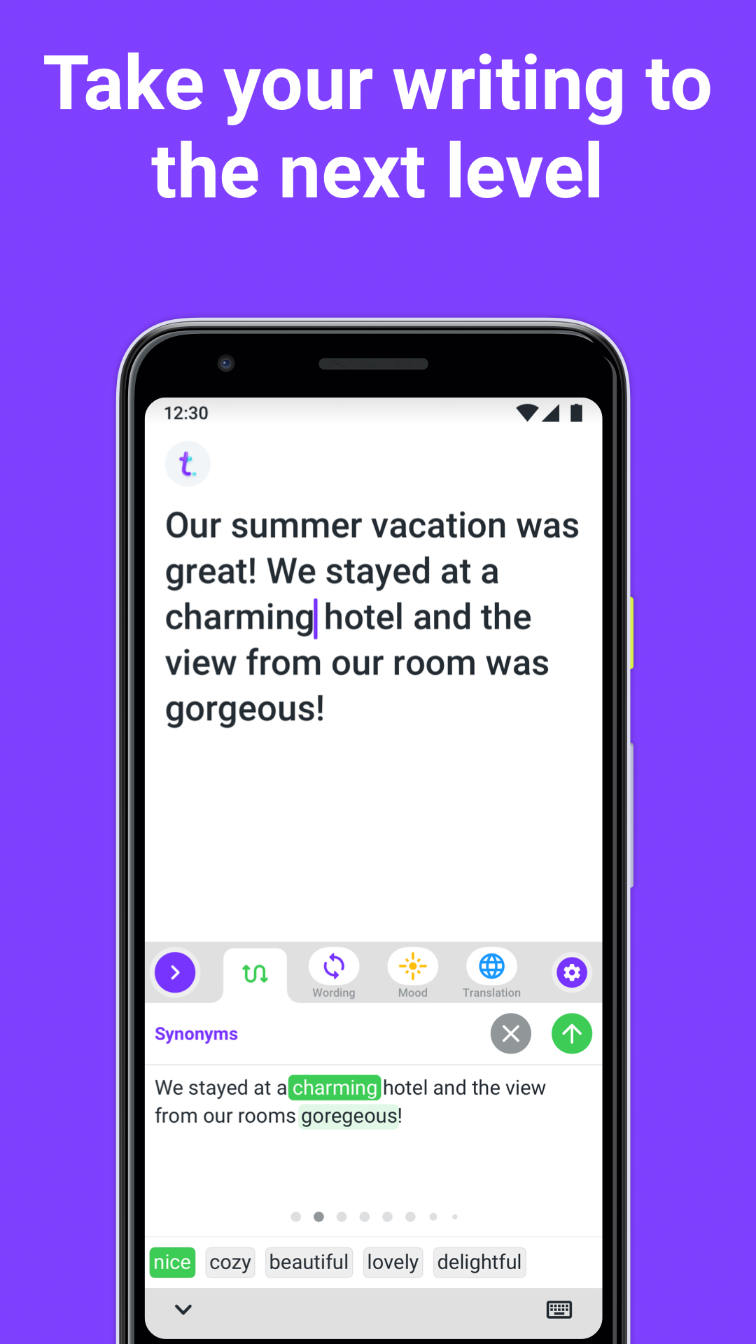 اسکرین شات 5 برنامه Typeright: Grammar Checker
