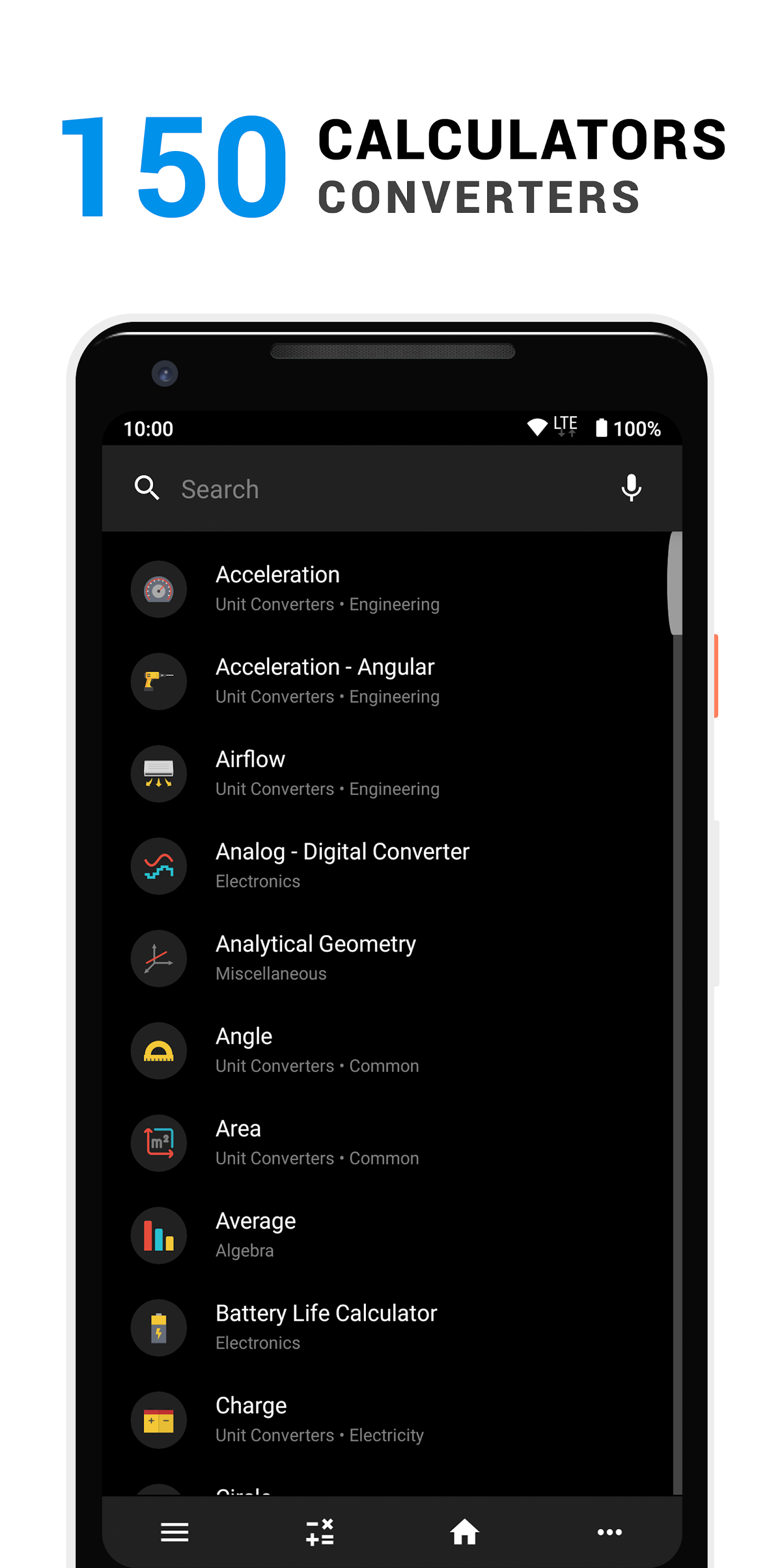 اسکرین شات 1 برنامه CalcKit: All-In-One Calculator