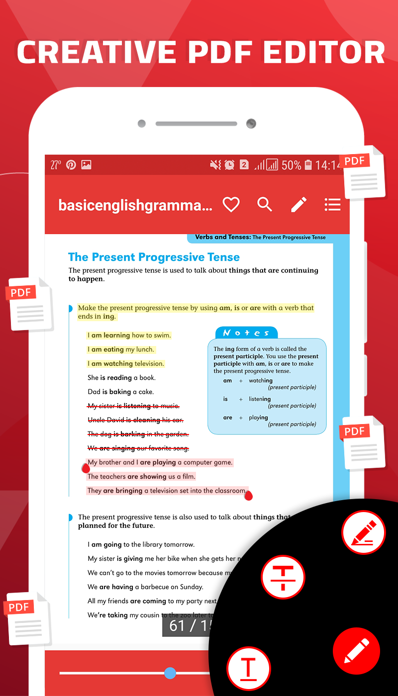 اسکرین شات 4 برنامه PDF Reader for Android
