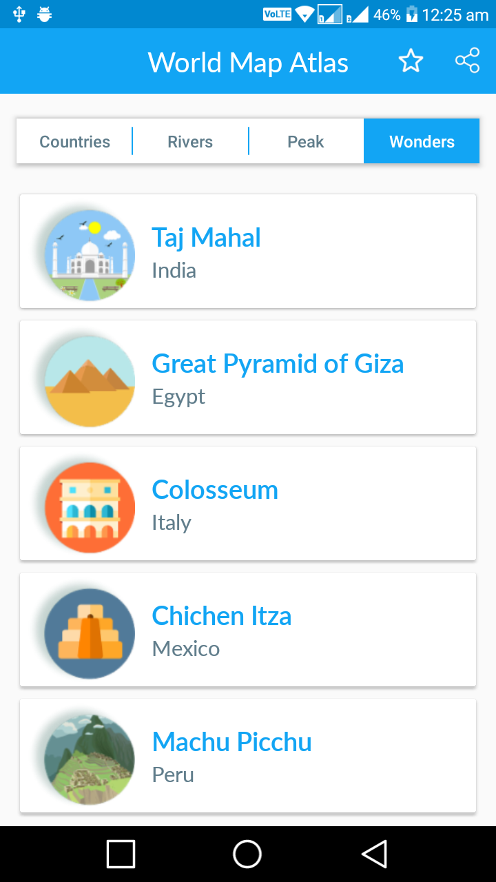 اسکرین شات 4 برنامه Offline World Map