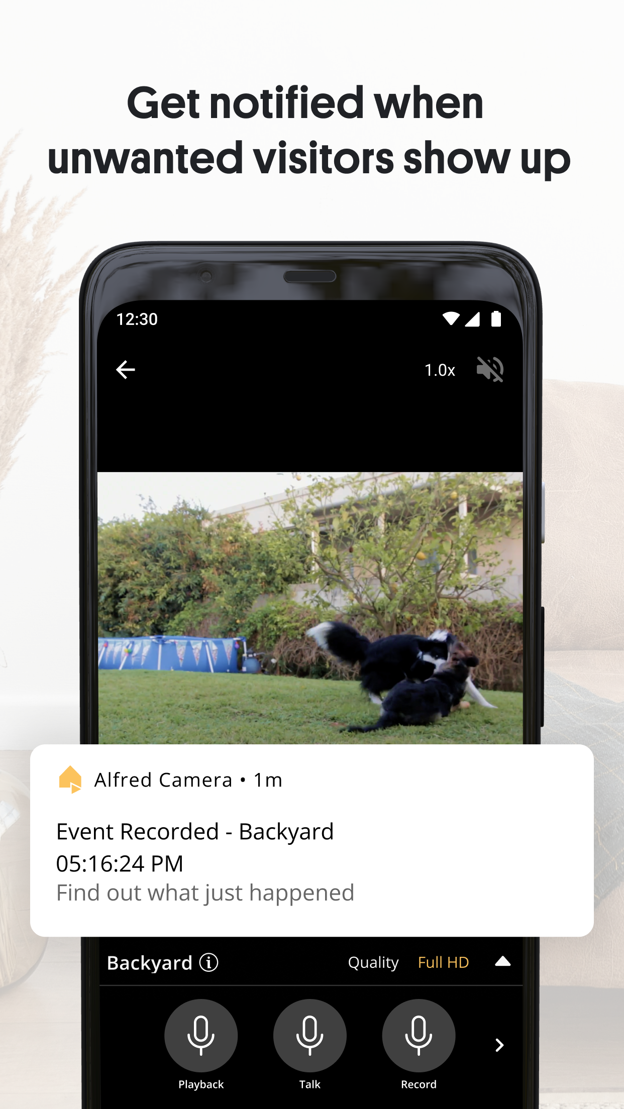 اسکرین شات 4 برنامه AlfredCamera Home Security app