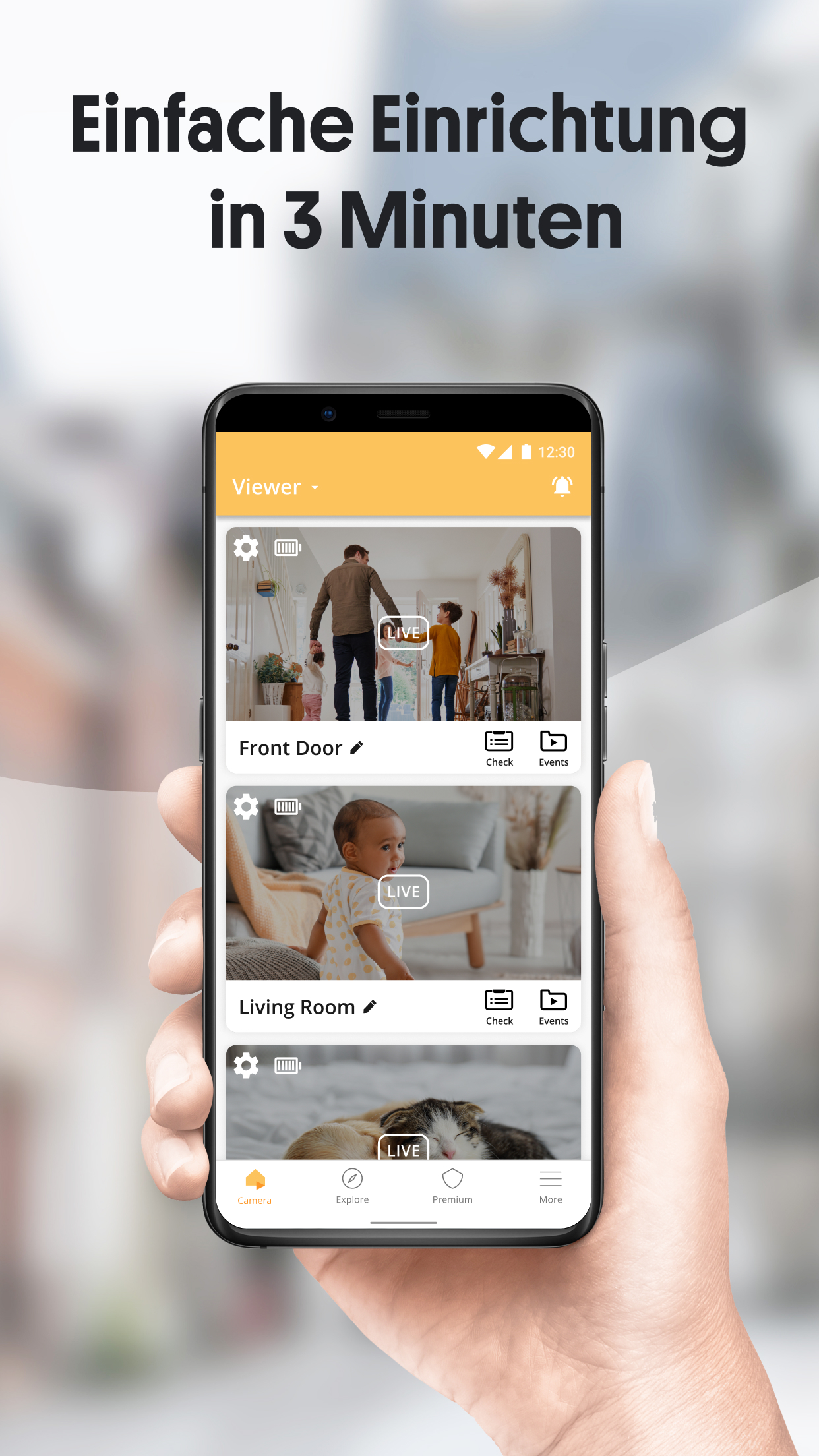 اسکرین شات 2 برنامه Alfred: Videoüberwachung