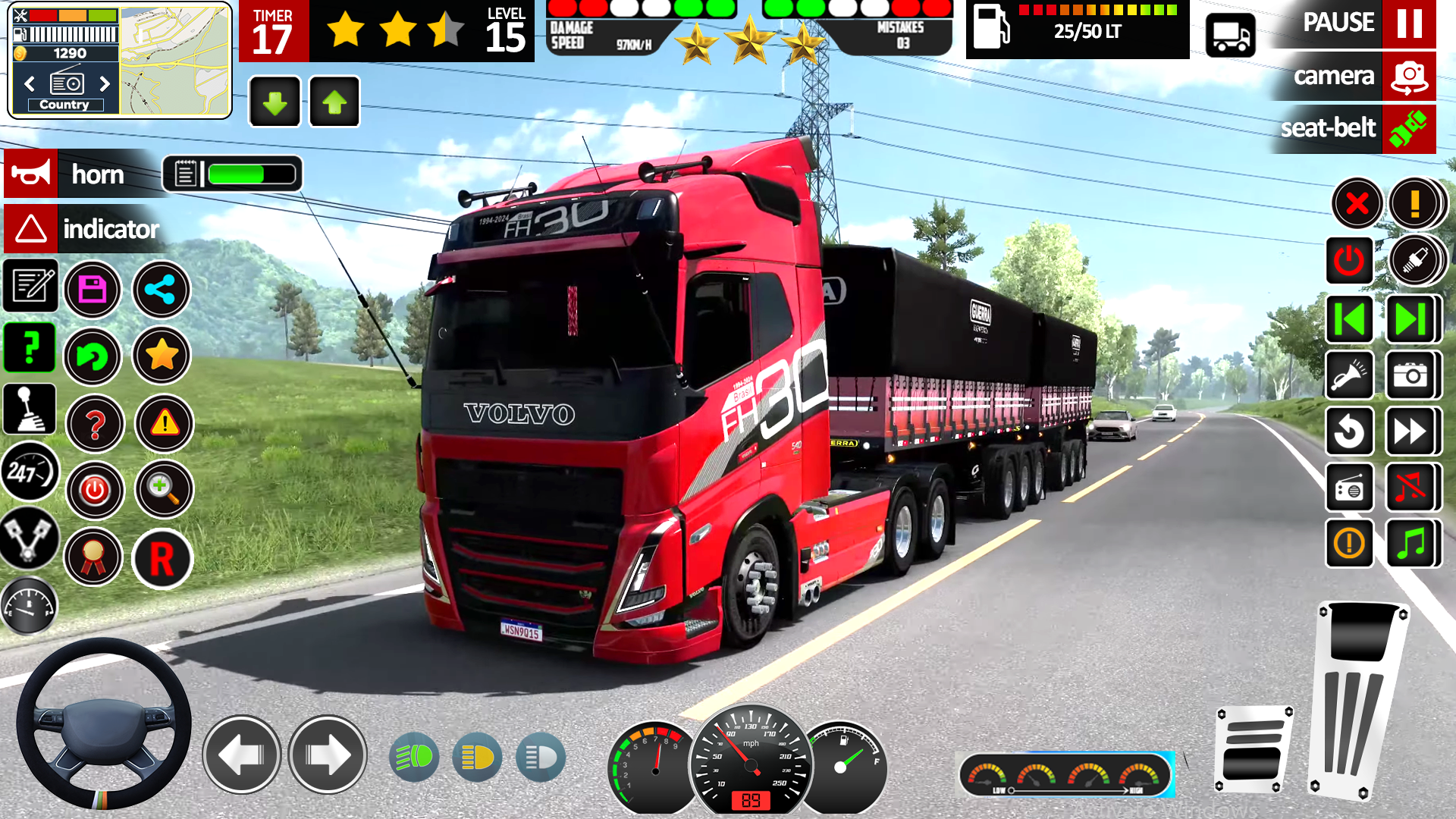 اسکرین شات 1 برنامه US Truck City Transport Sim 3D