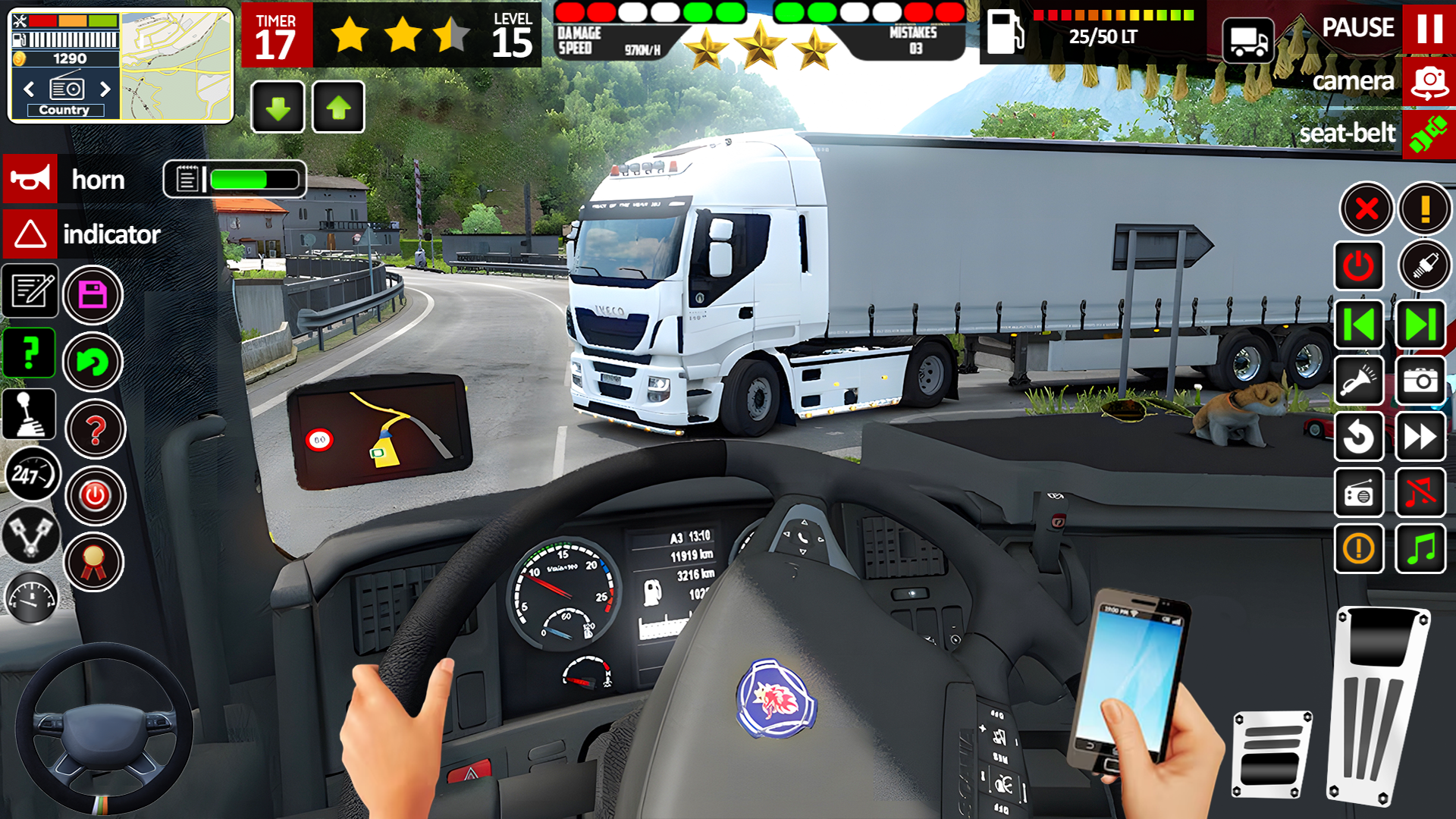 اسکرین شات 1 برنامه US Truck City Transport Sim 3d