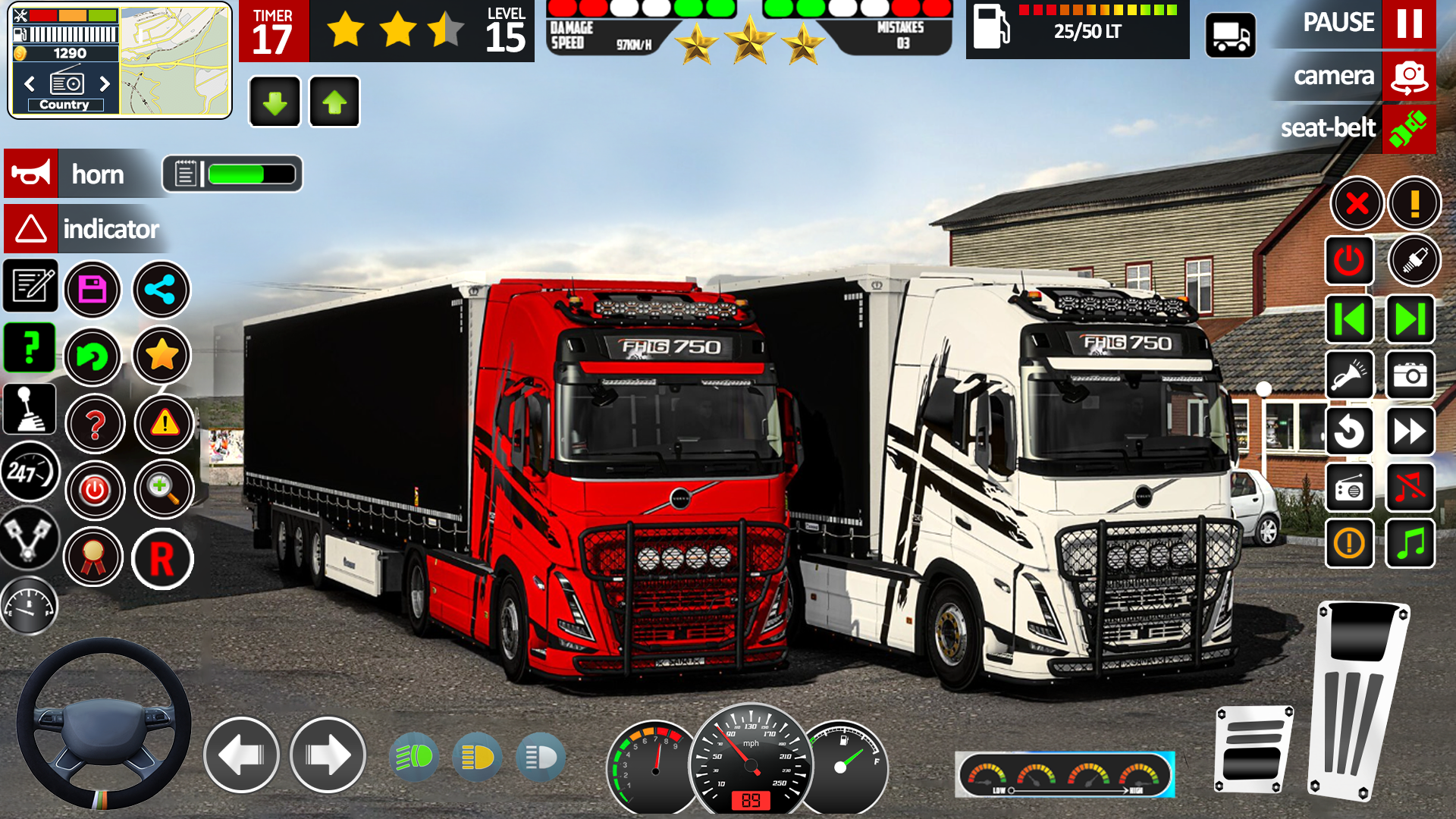 اسکرین شات 5 برنامه US Truck City Transport Sim 3D