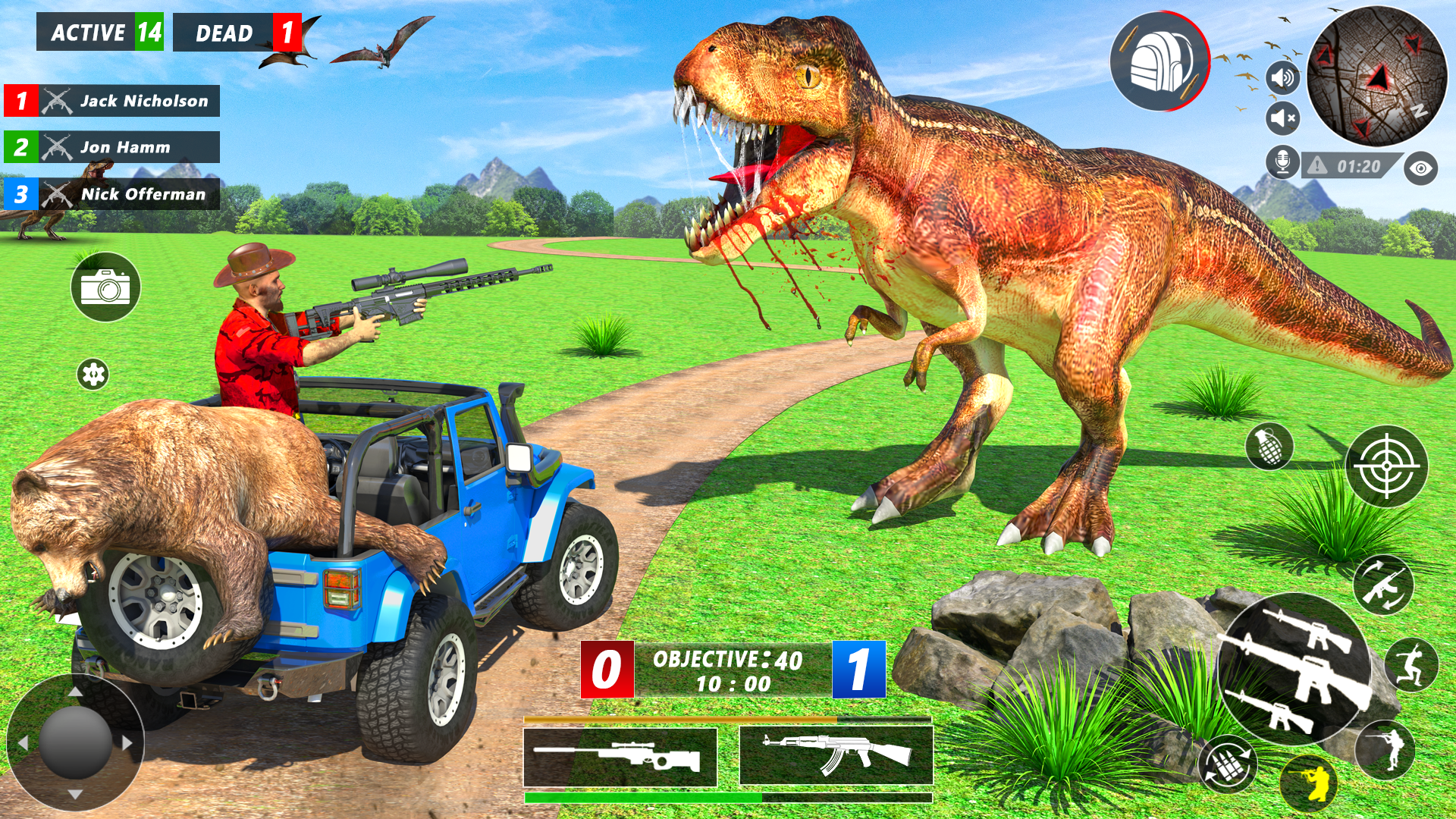 اسکرین شات 4 برنامه Lion Hunting Games 2023: FPS