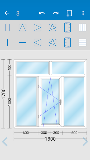 اسکرین شات 1 برنامه PVC window door design-iwindor