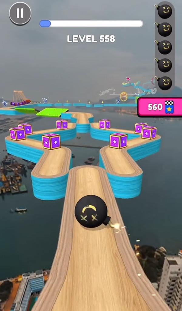 اسکرین شات 2 بازی Racing Ball: Rolling Adventure
