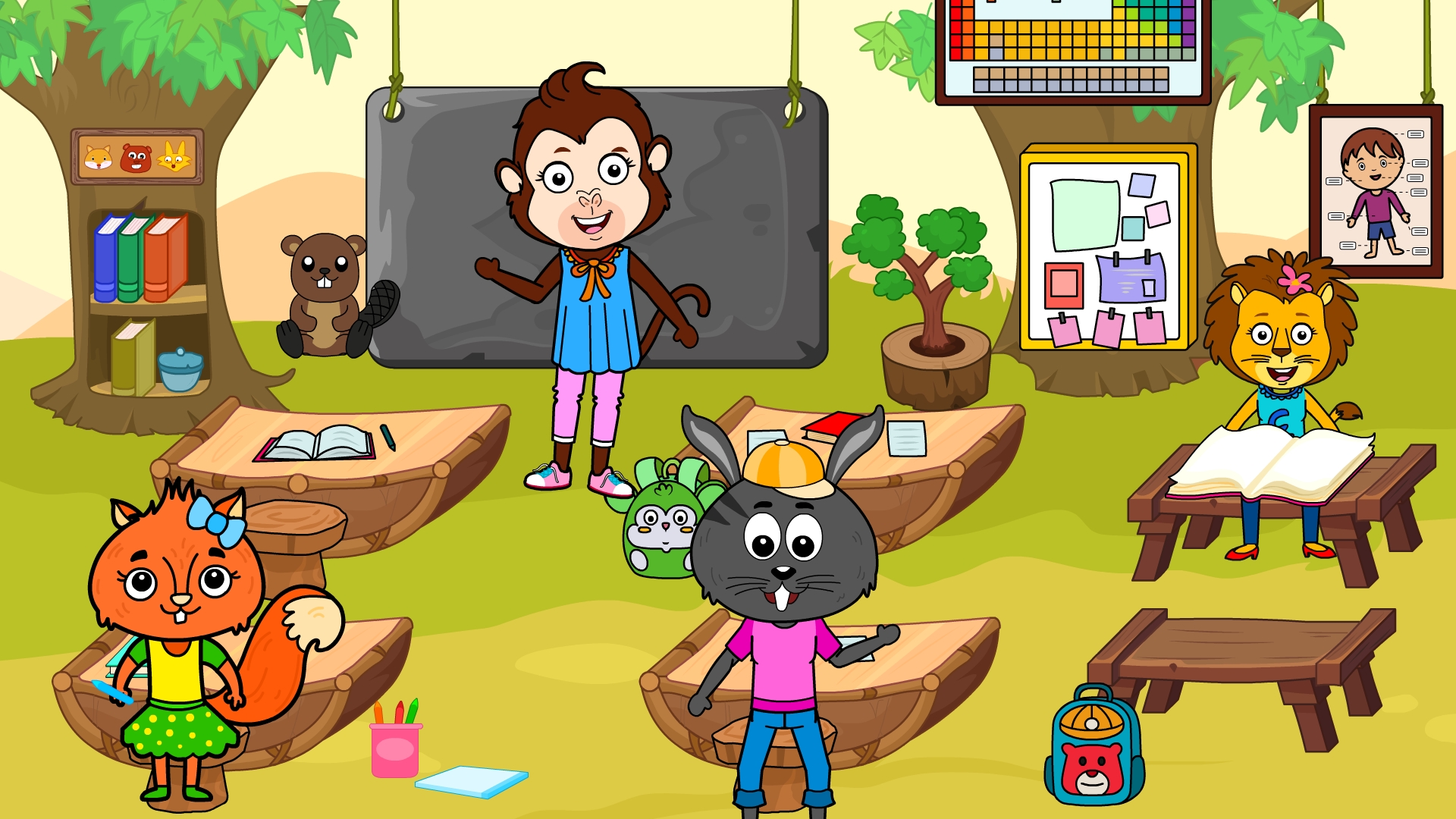 اسکرین شات 2 بازی Tizi Animal Town - House Games