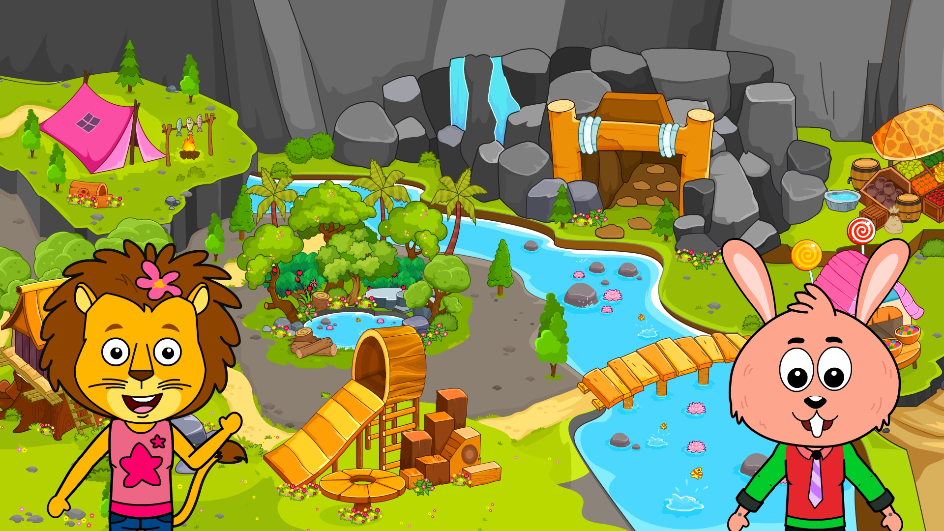 اسکرین شات 6 بازی Tizi Animal Town - House Games