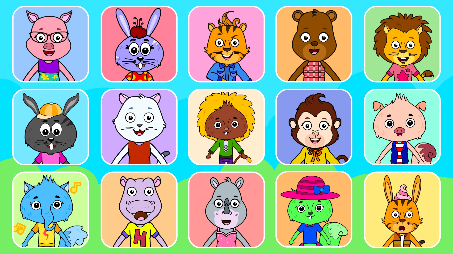 اسکرین شات 7 بازی Tizi Animal Town - House Games