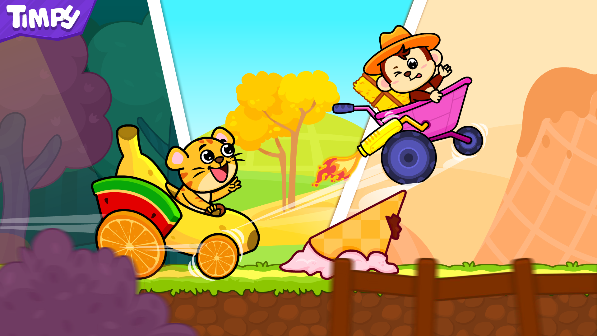 اسکرین شات 1 بازی Car Racing Games for Kids