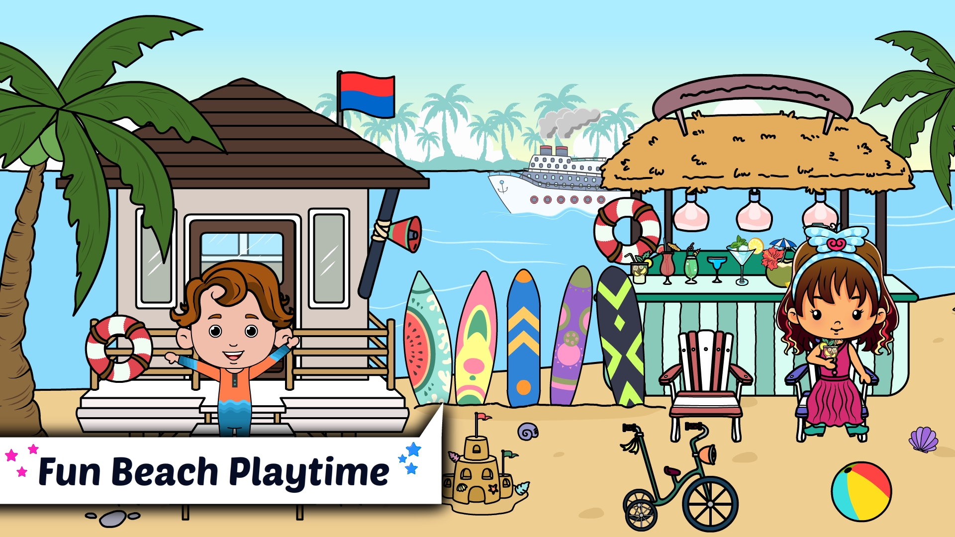 اسکرین شات 6 بازی Tizi Town - My Hotel Games