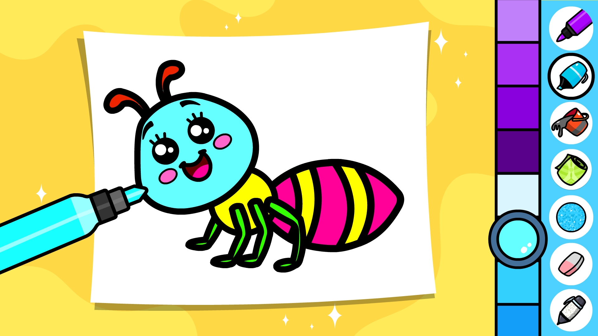 اسکرین شات 3 بازی Baby Coloring Games for Kids