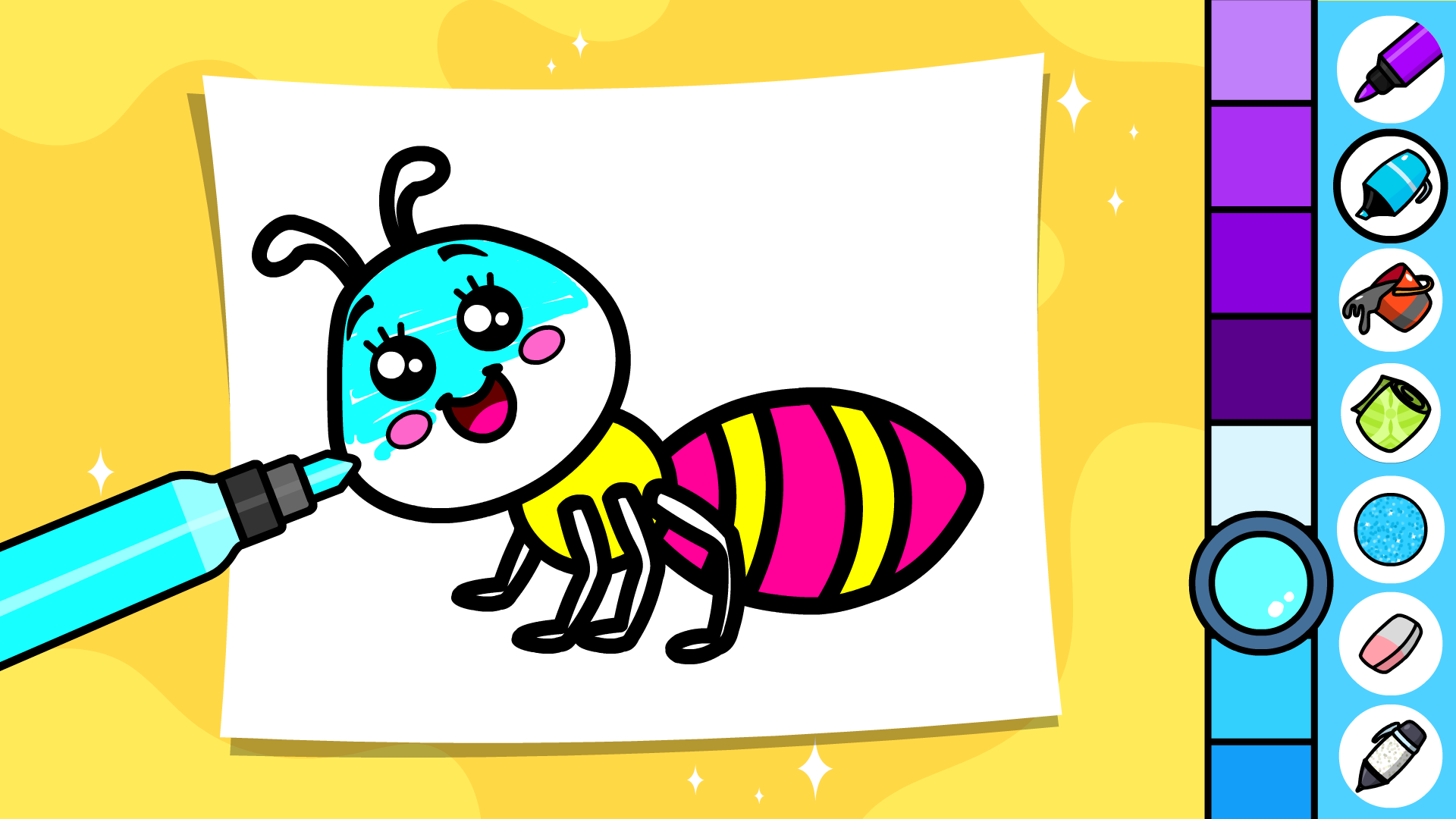 اسکرین شات 3 بازی Baby Coloring Games for Kids