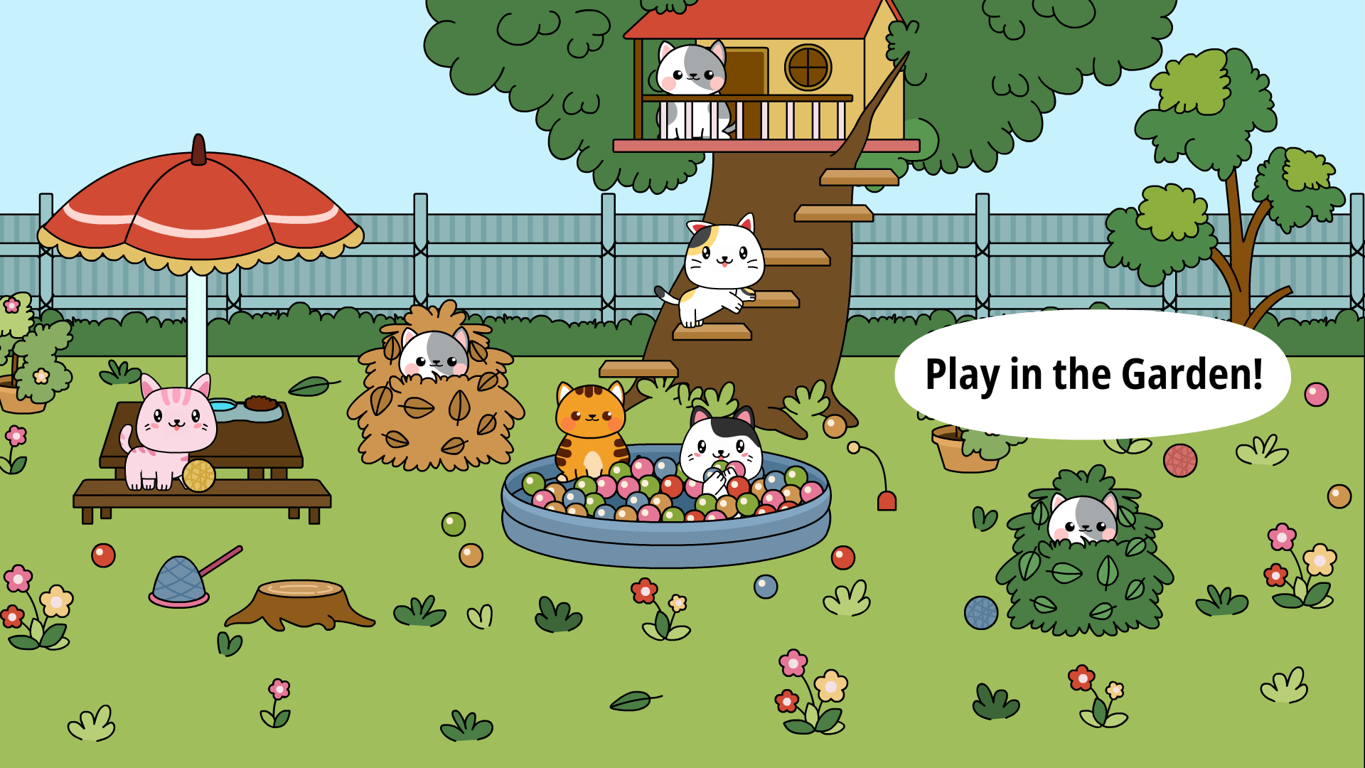 اسکرین شات 8 بازی My Cat Town - Tizi Pet Games