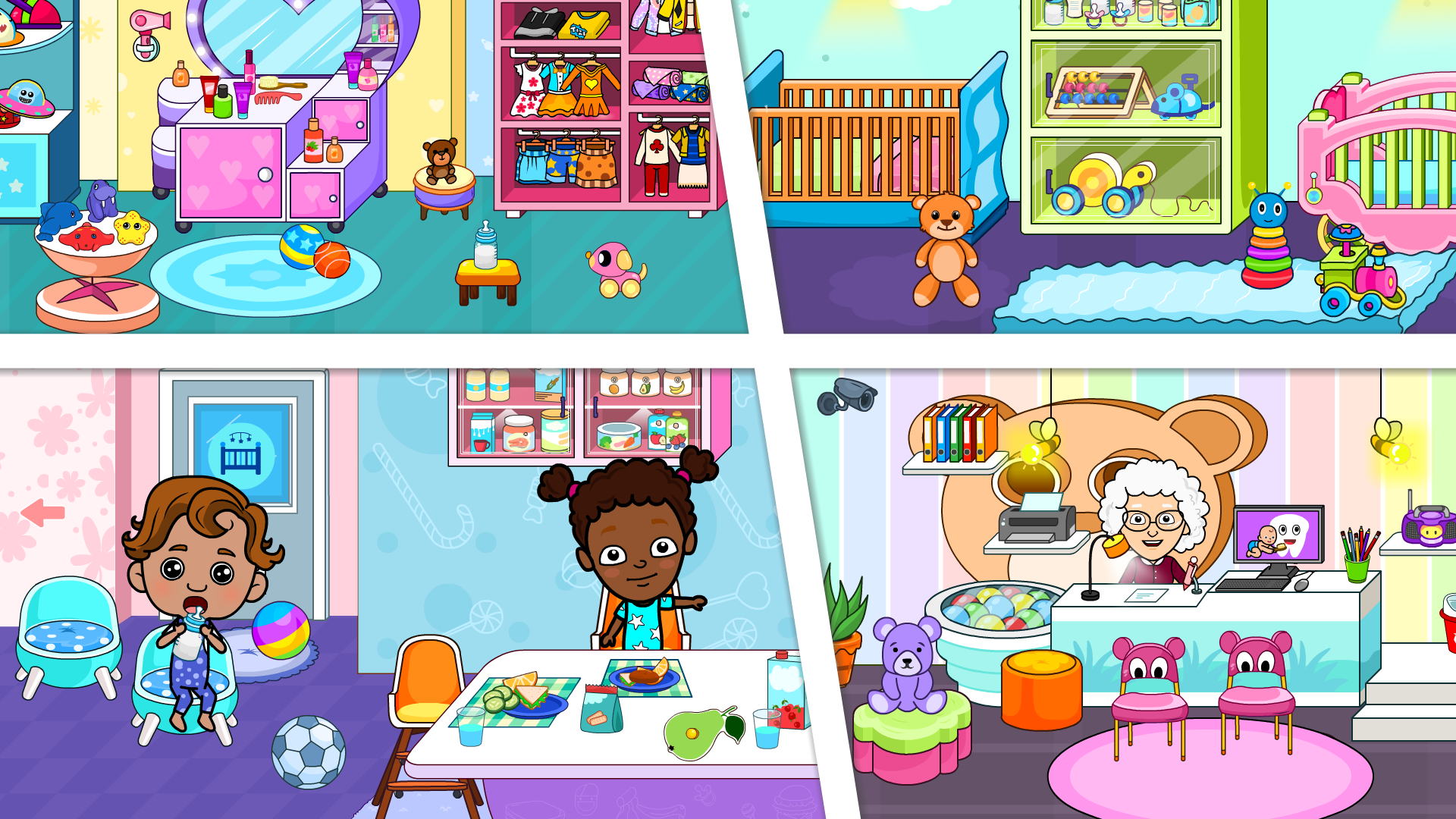 اسکرین شات 1 بازی Tizi Town Daycare Baby Games