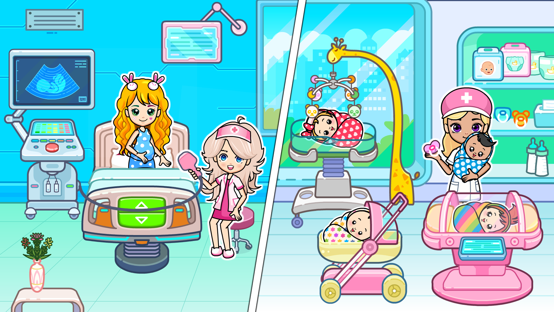 اسکرین شات 1 بازی My Hospital Town Doctor Games