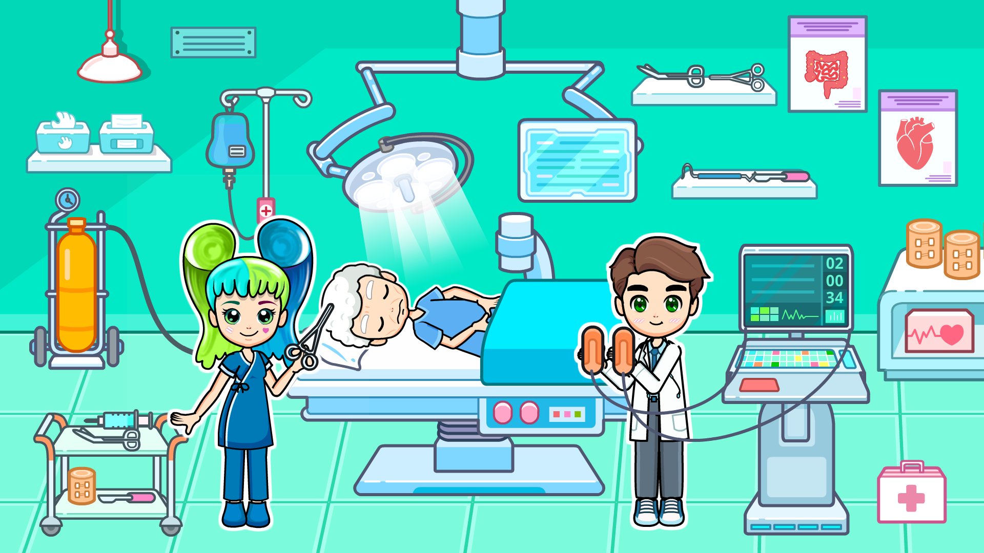 اسکرین شات 4 بازی My Hospital Town Doctor Games