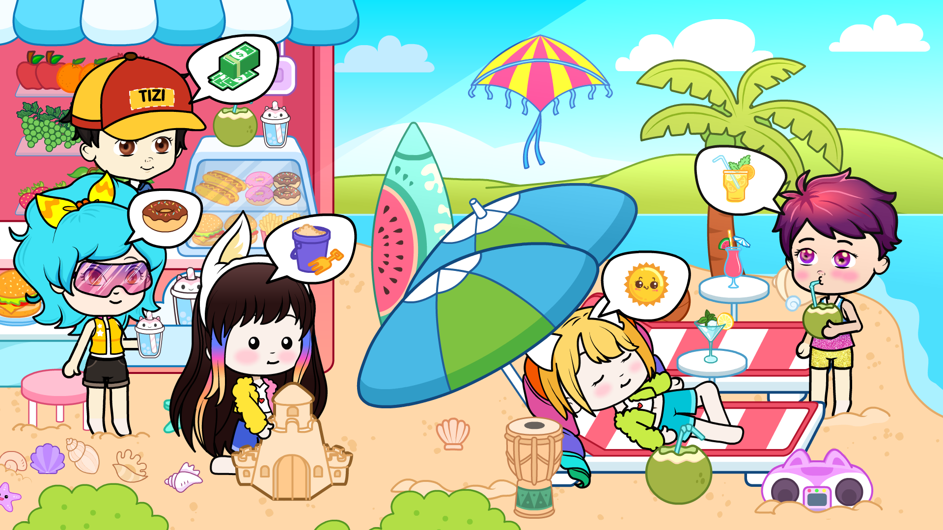 اسکرین شات 6 بازی Tizi Doll Town My Avatar Games