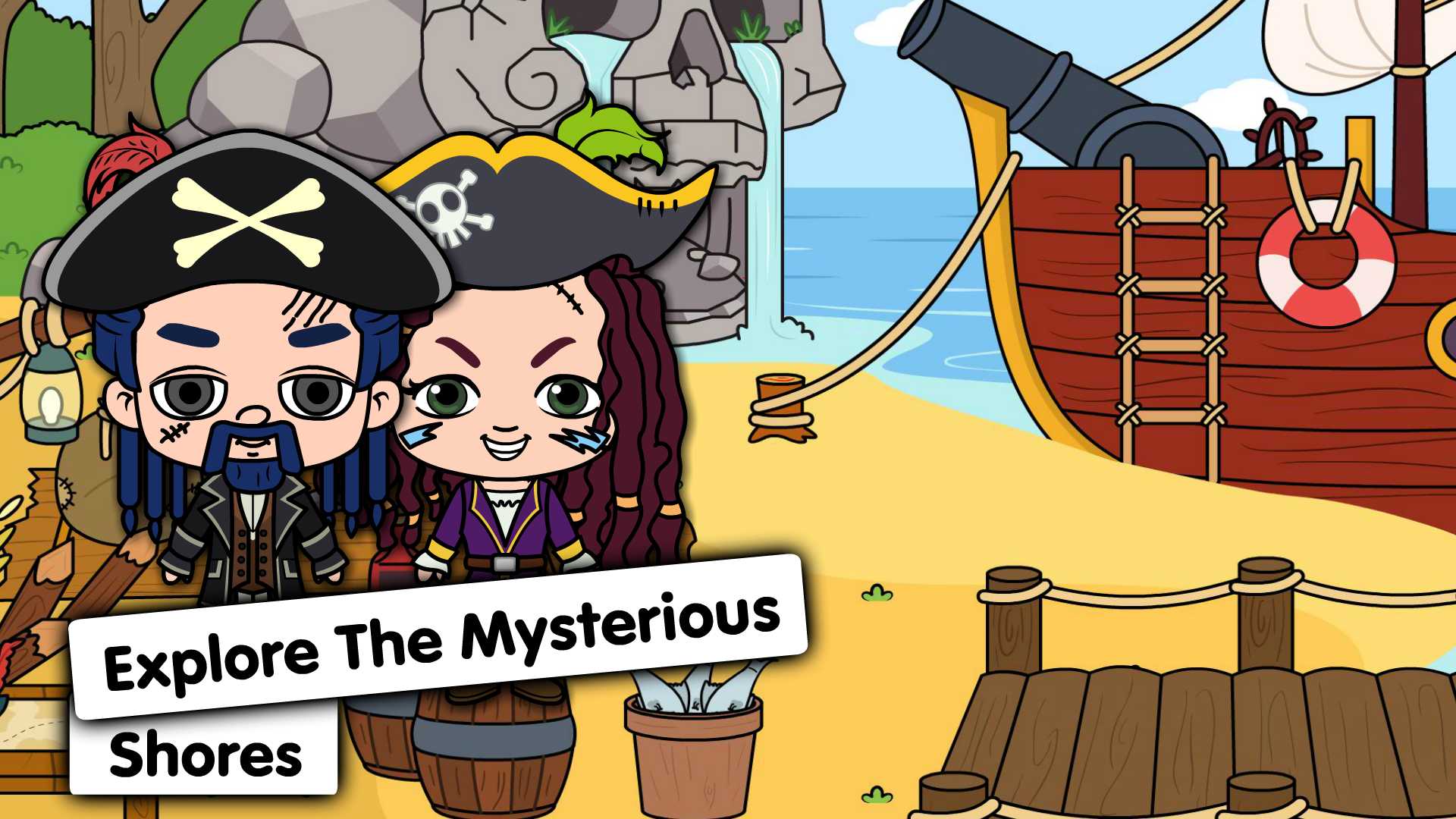 اسکرین شات 2 بازی My Pirate Town: Treasure Games