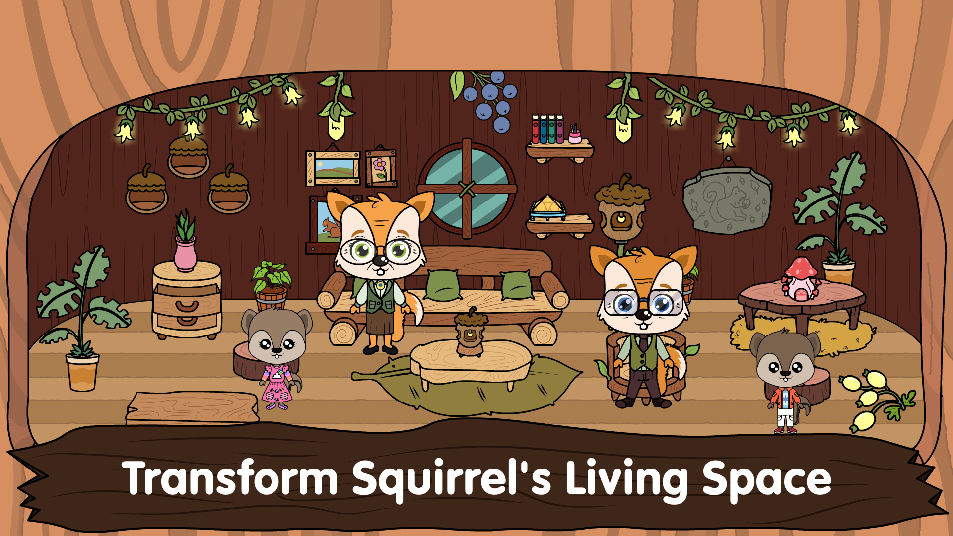 اسکرین شات 1 بازی Animal Town - My Squirrel Home