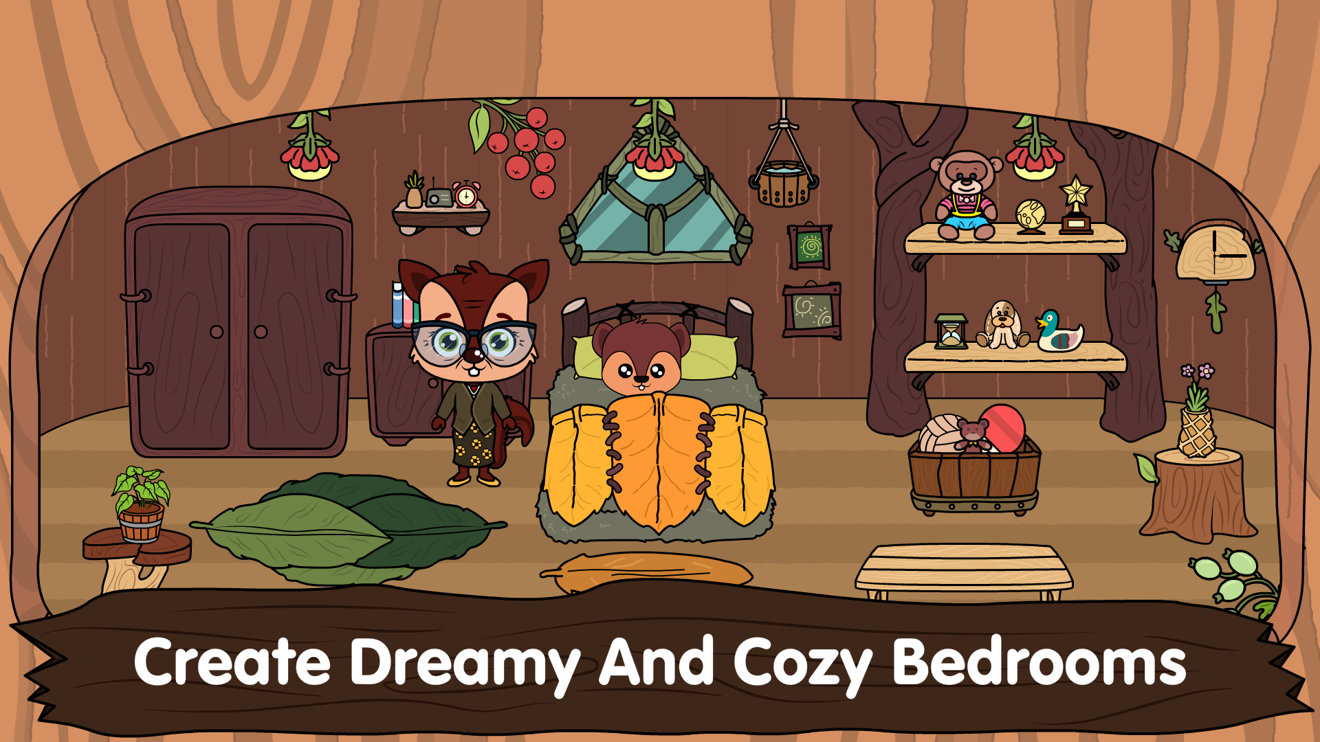 اسکرین شات 2 بازی Animal Town - My Squirrel Home