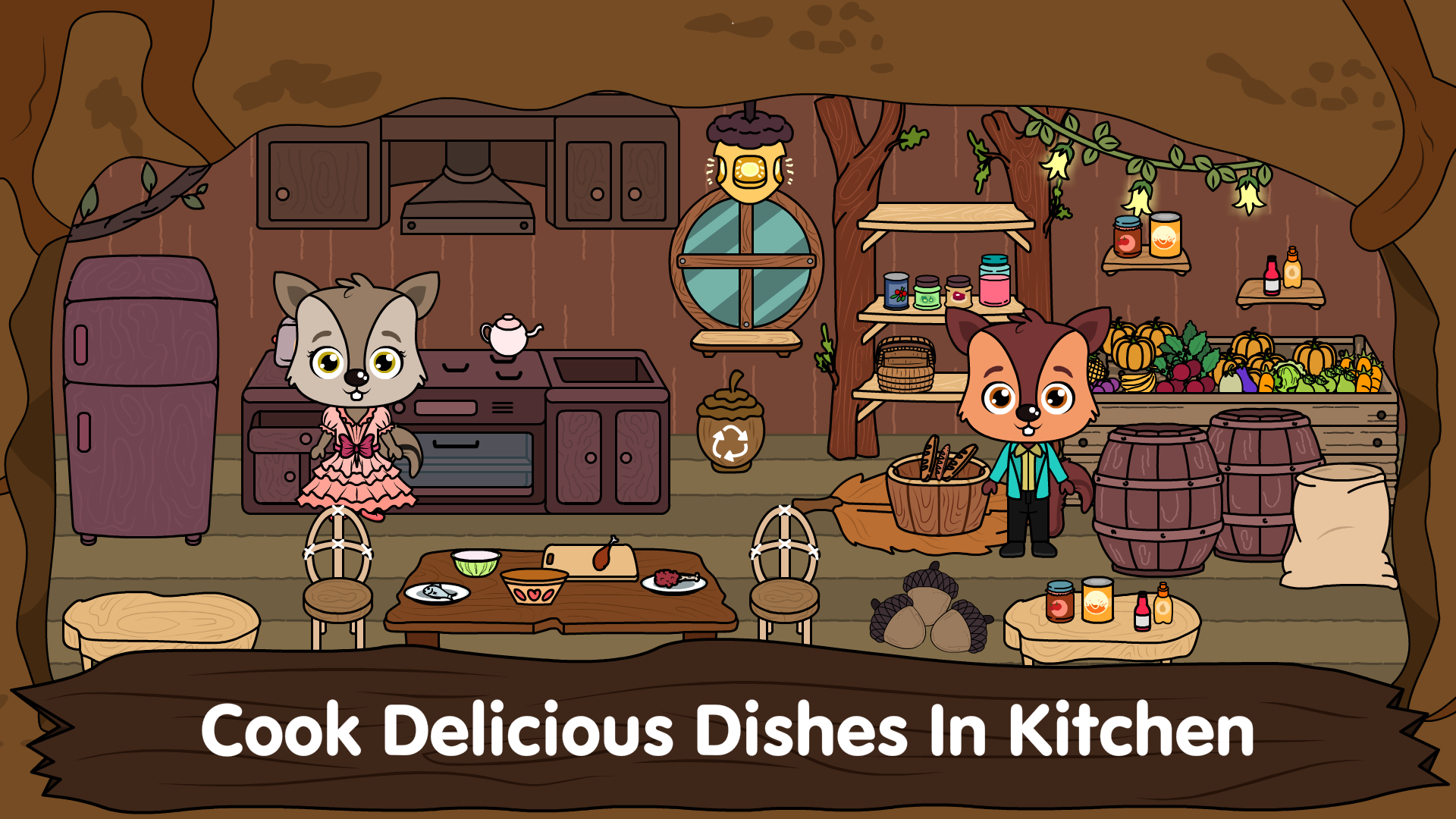 اسکرین شات 5 بازی Animal Town - My Squirrel Home