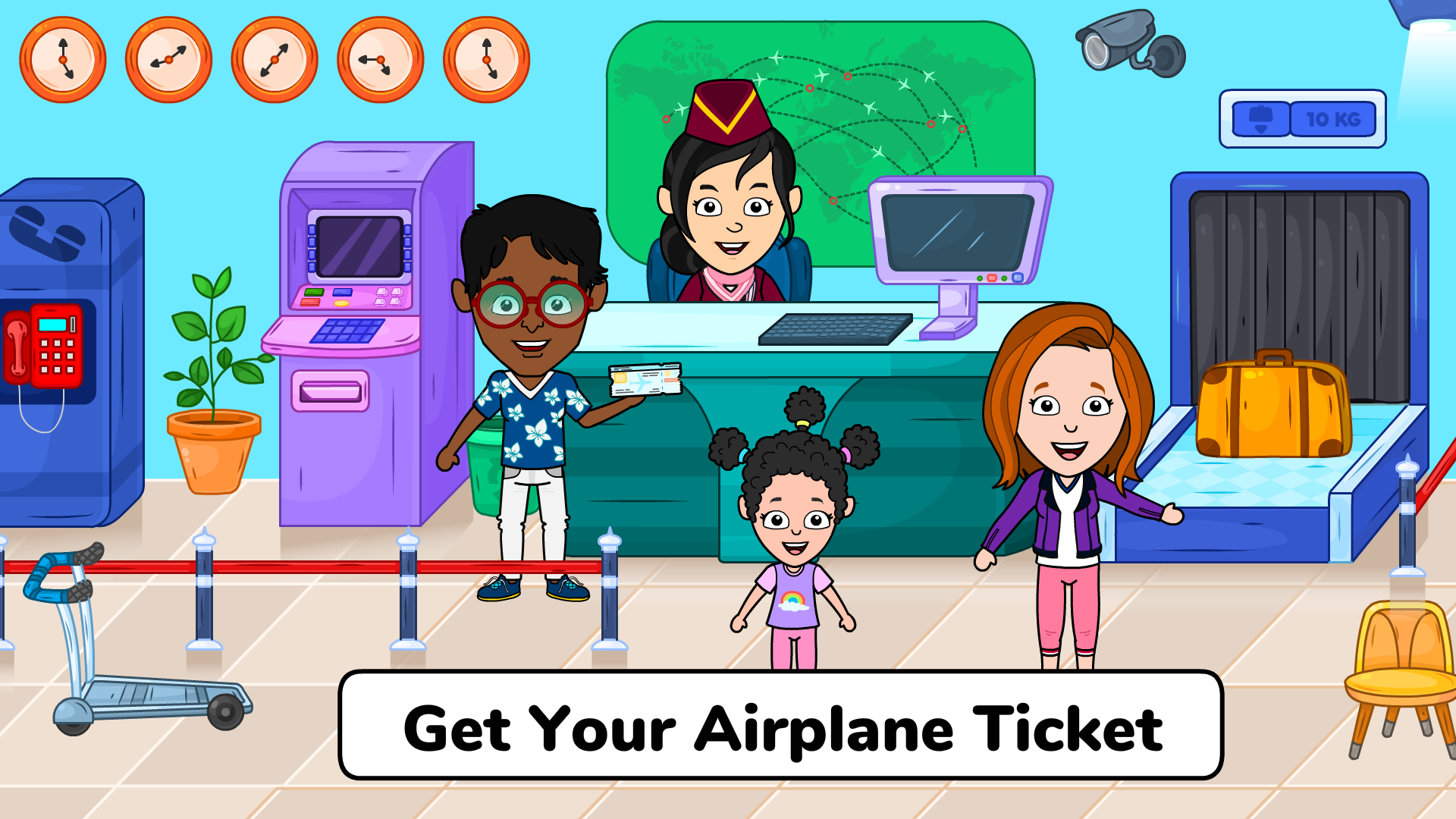 اسکرین شات 2 بازی Tizi Town - My Airport Games