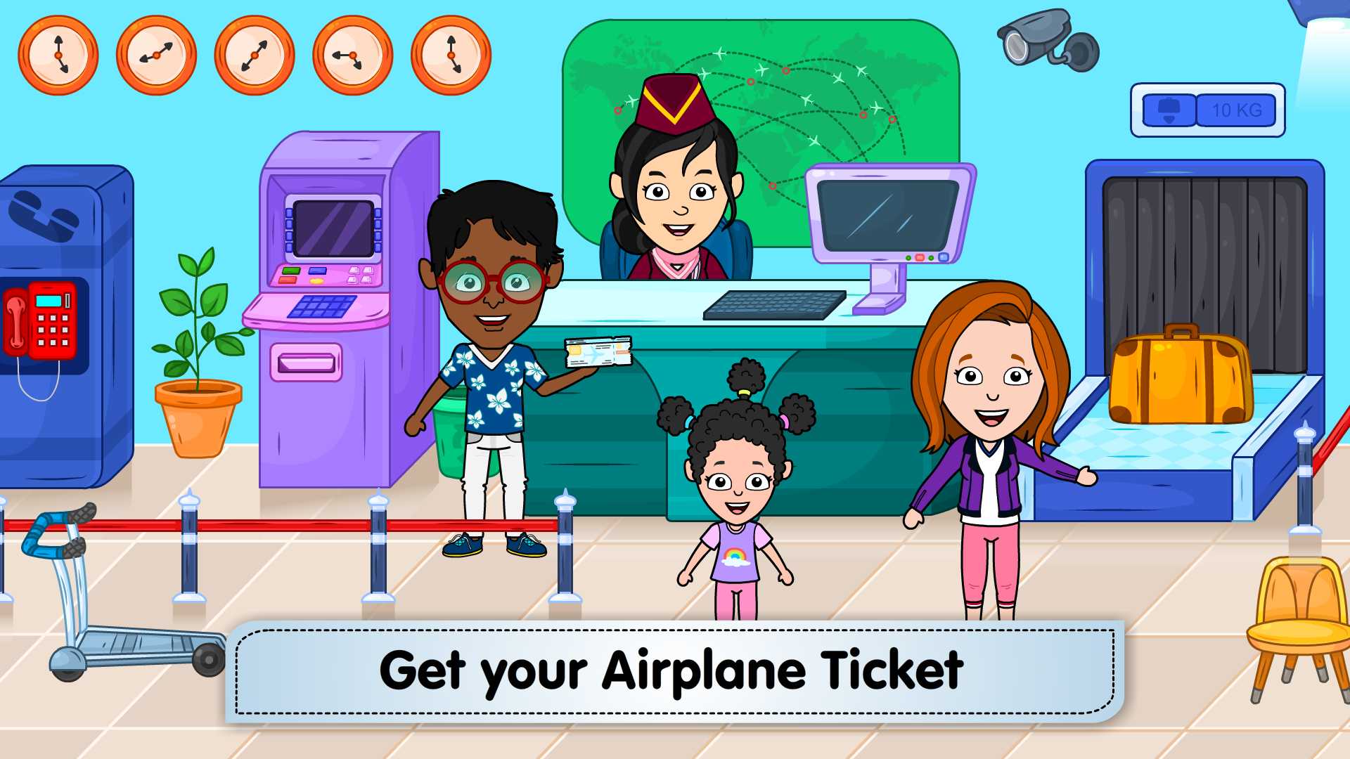 اسکرین شات 2 بازی Tizi Town - My Airport Games