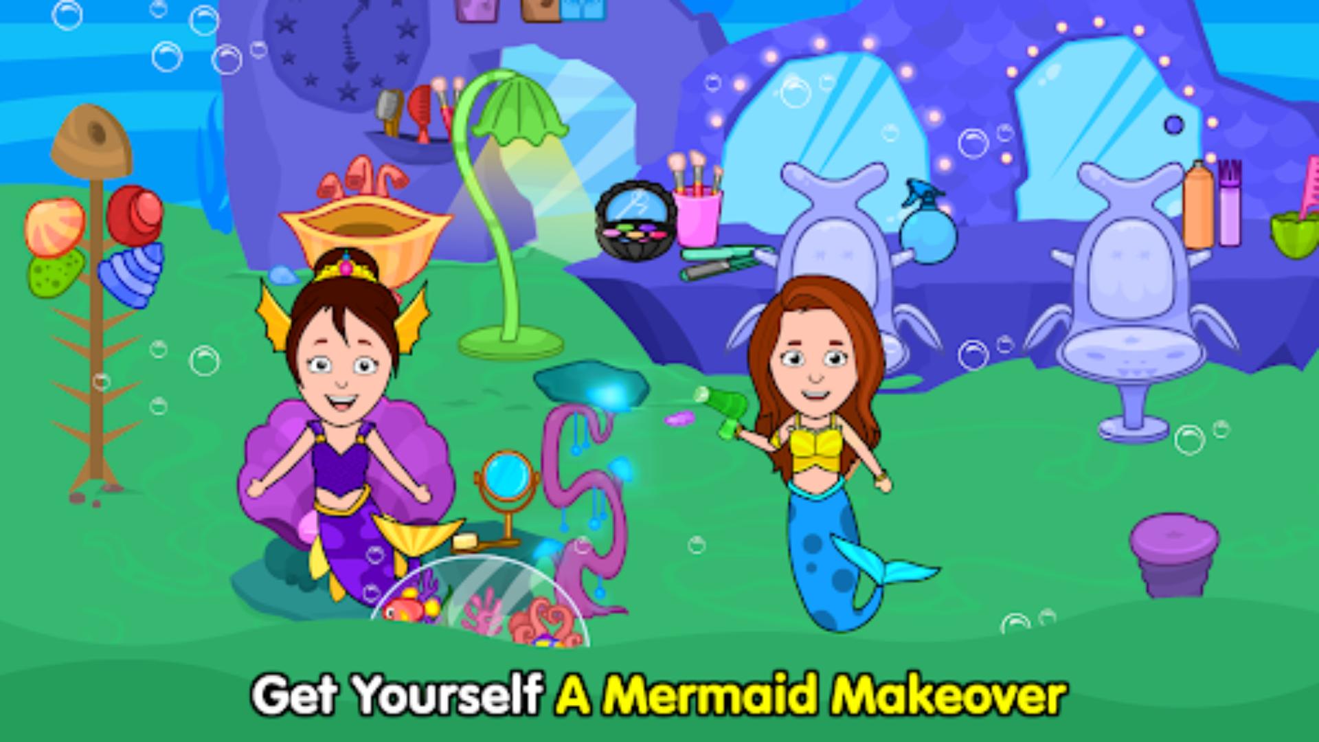 اسکرین شات 2 بازی Tizi Town: My Mermaid Games