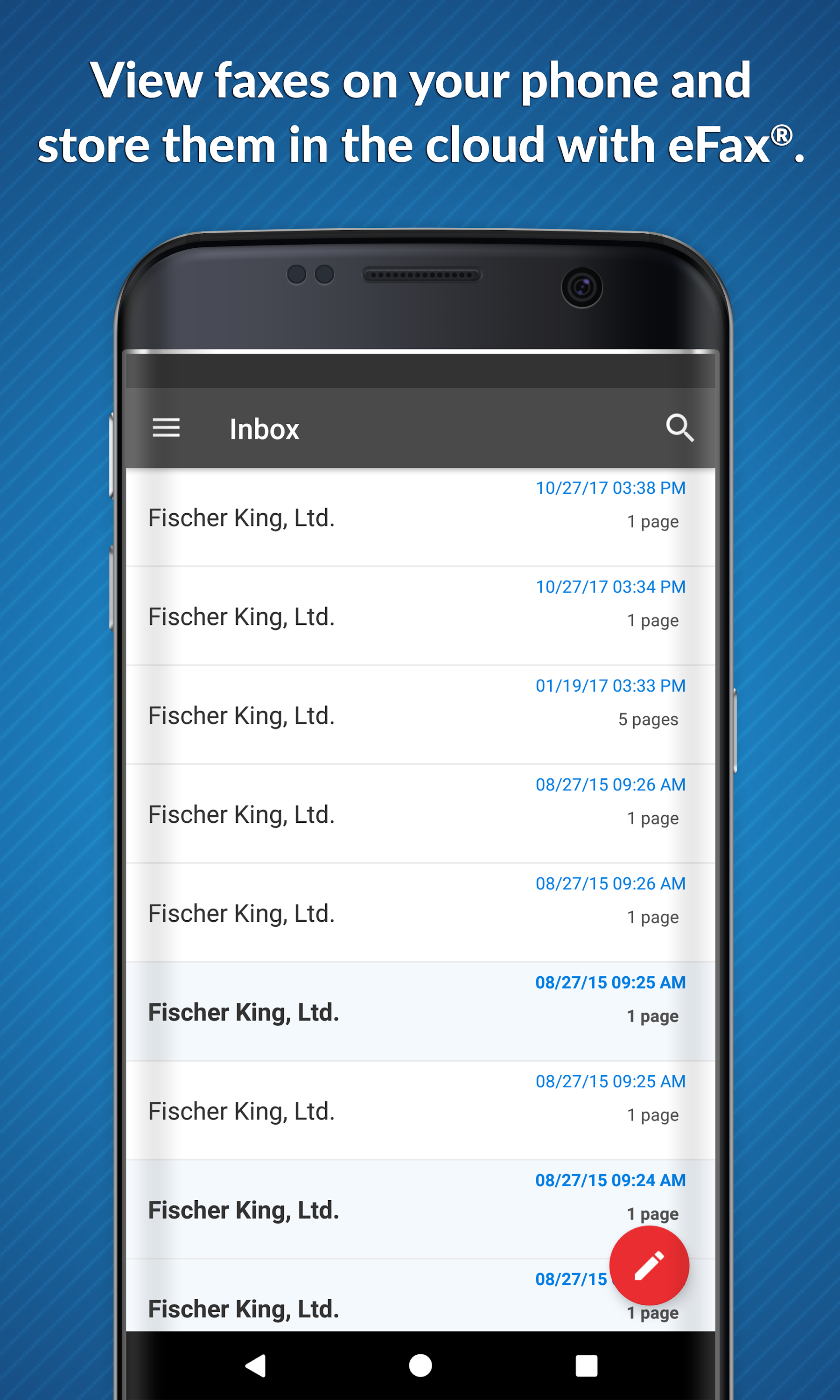 اسکرین شات 5 برنامه eFax App - Fax from Phone