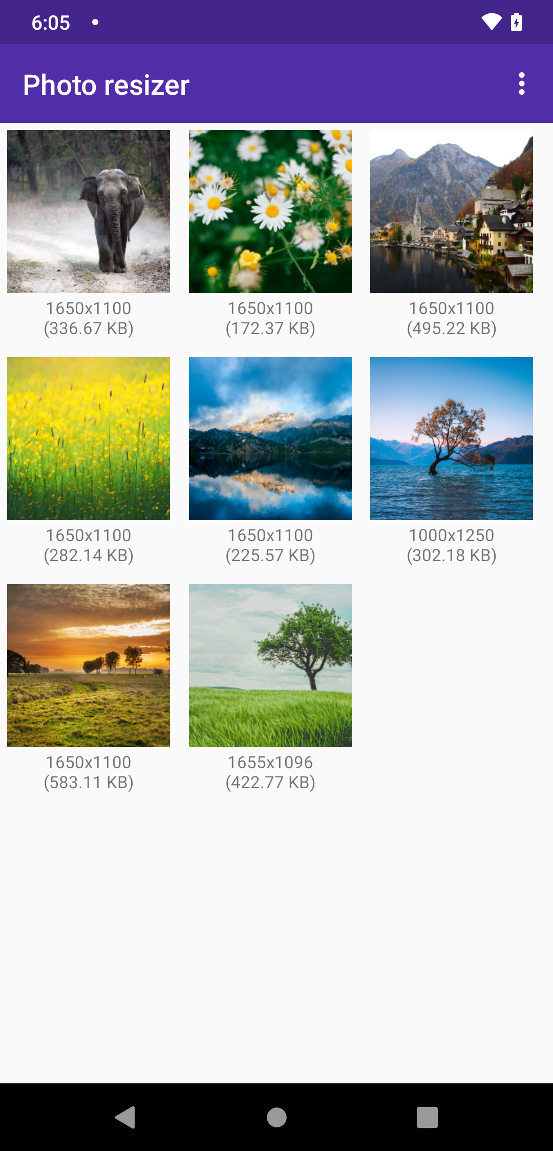 اسکرین شات 4 برنامه Photo resize