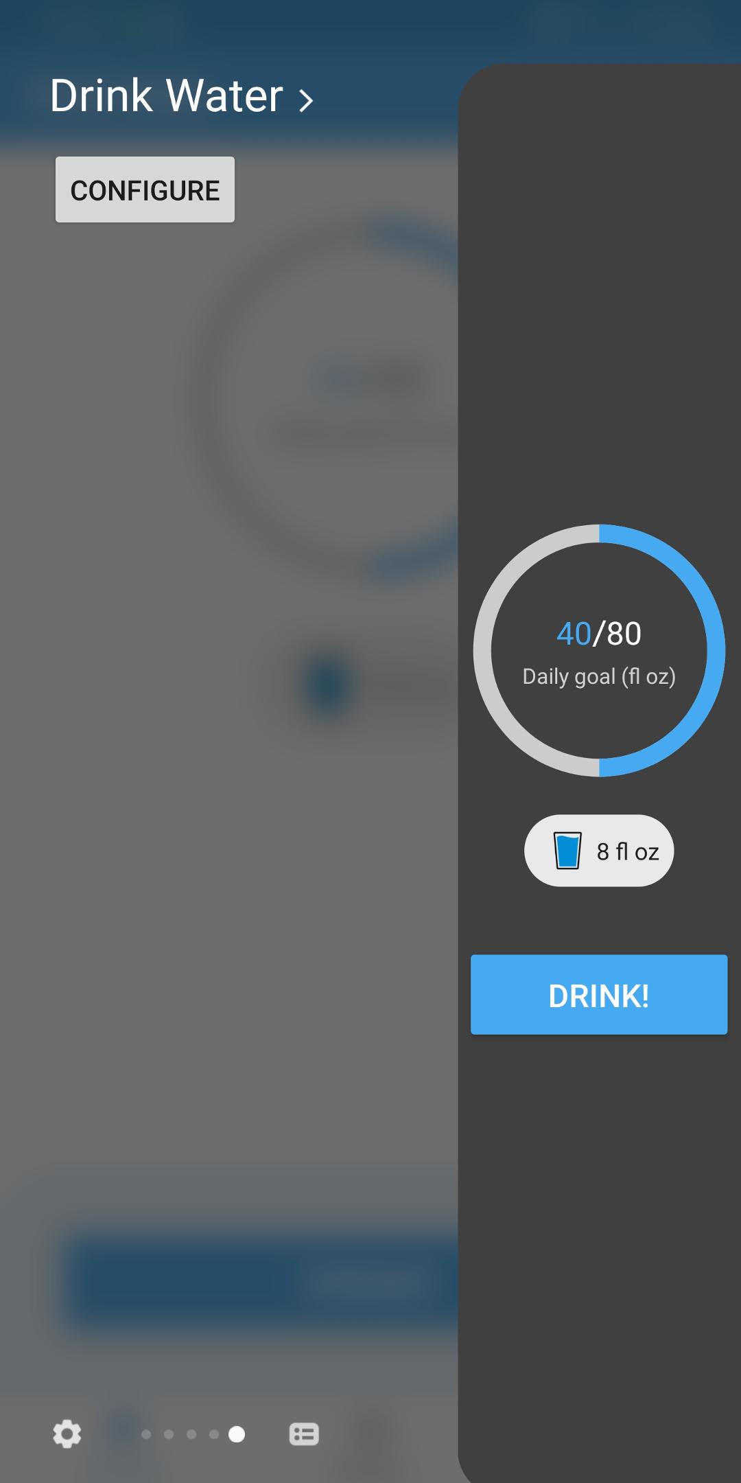 اسکرین شات 4 برنامه Drink Water: Reminder for Edge