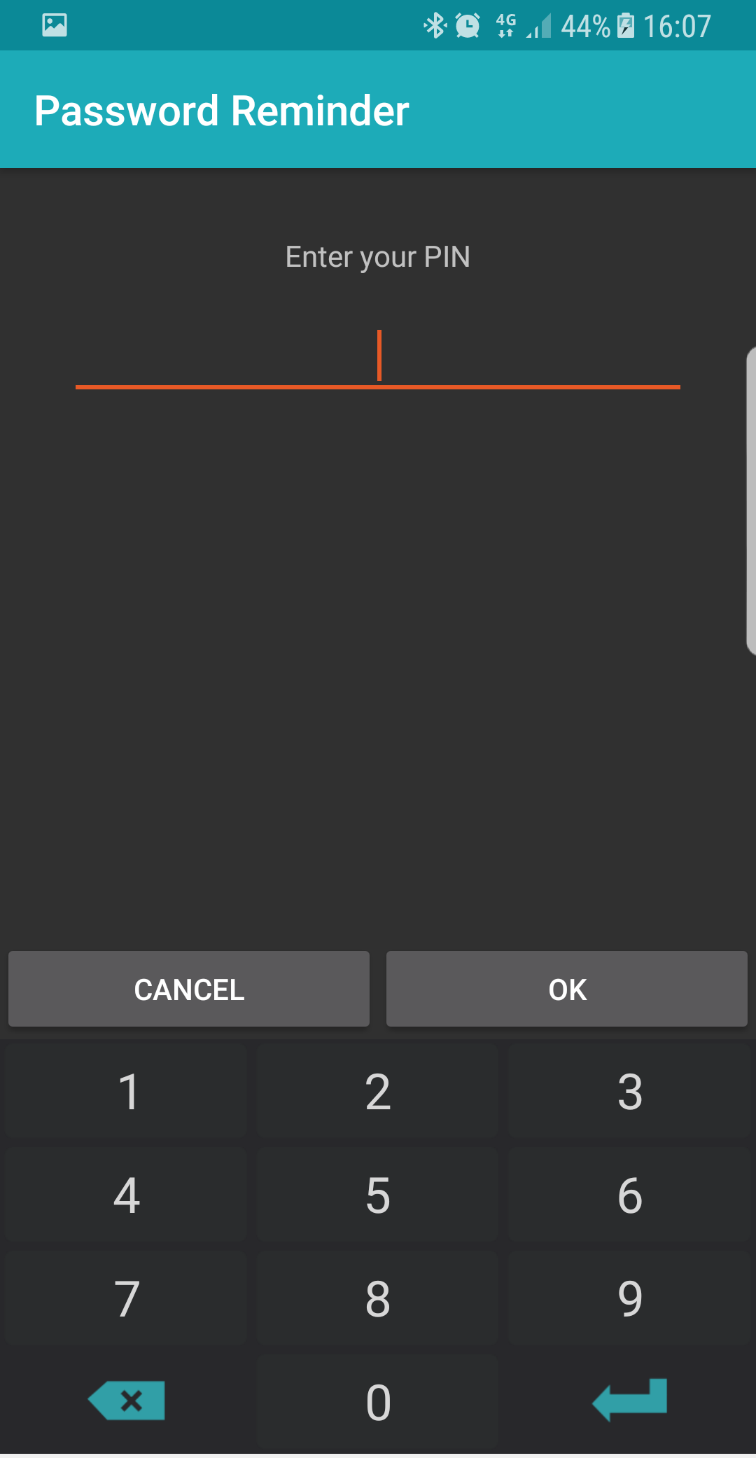 اسکرین شات 3 برنامه Password Reminder (Master PIN)
