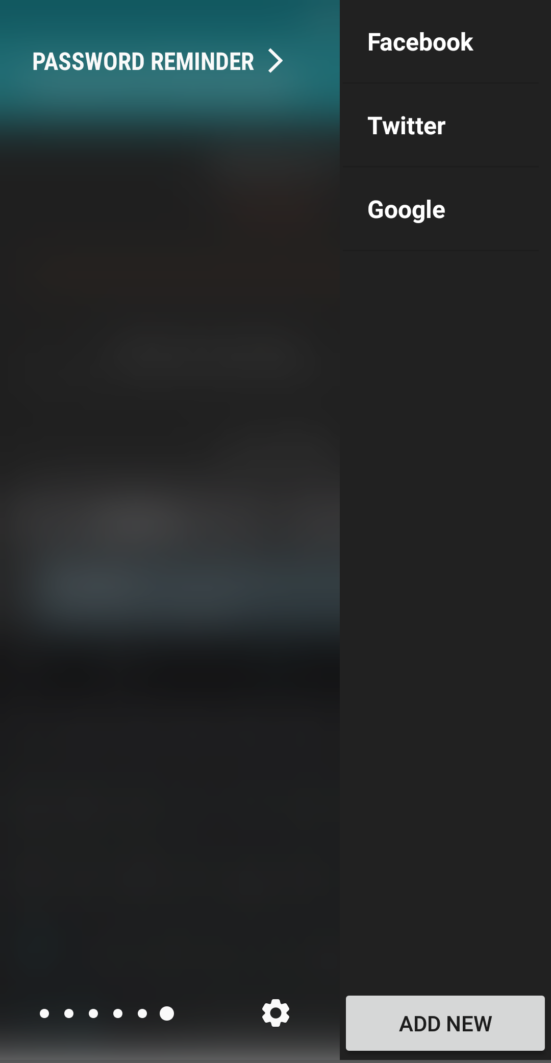 اسکرین شات 5 برنامه Password Reminder (Master PIN)