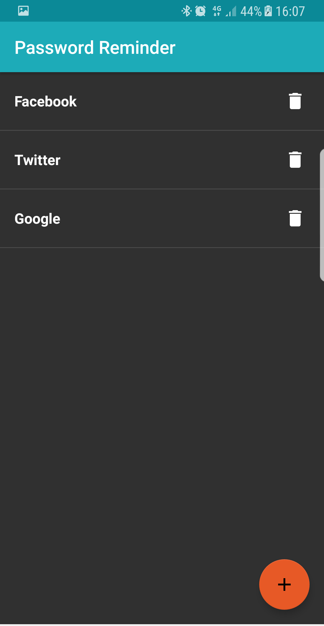 اسکرین شات 2 برنامه Password Reminder (Master PIN)
