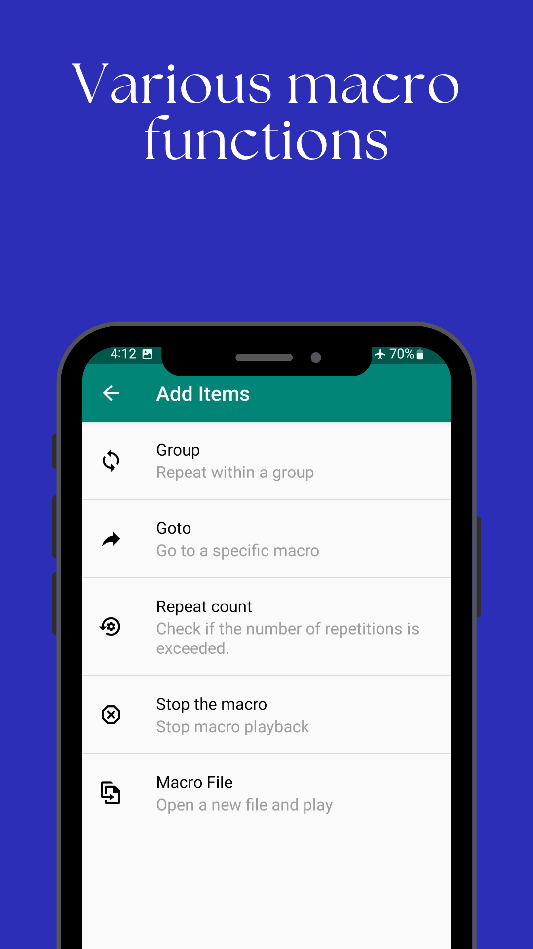 اسکرین شات 3 برنامه Touch Macro Pro - Auto Clicker