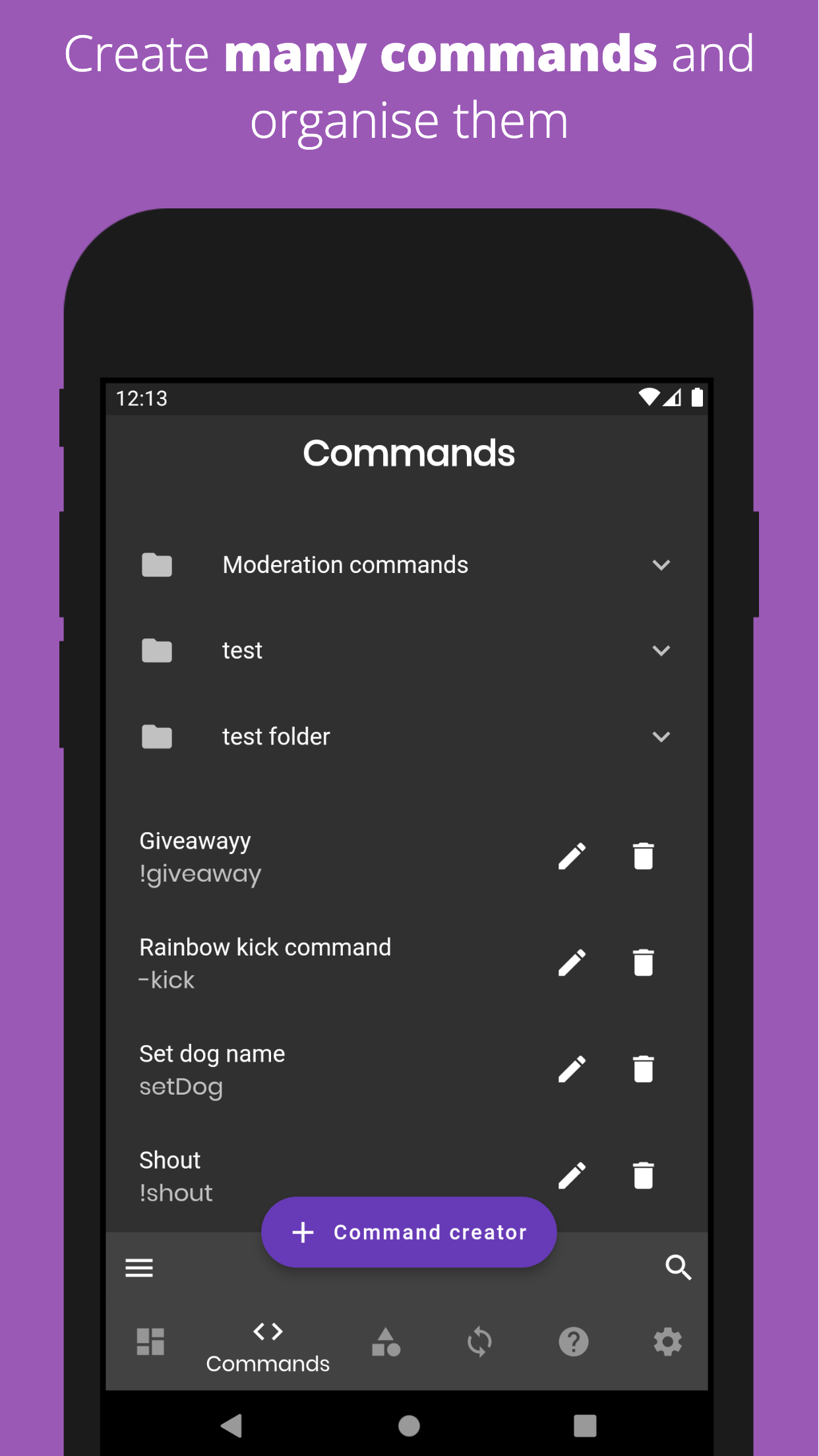 اسکرین شات 6 برنامه Bot Designer For Discord