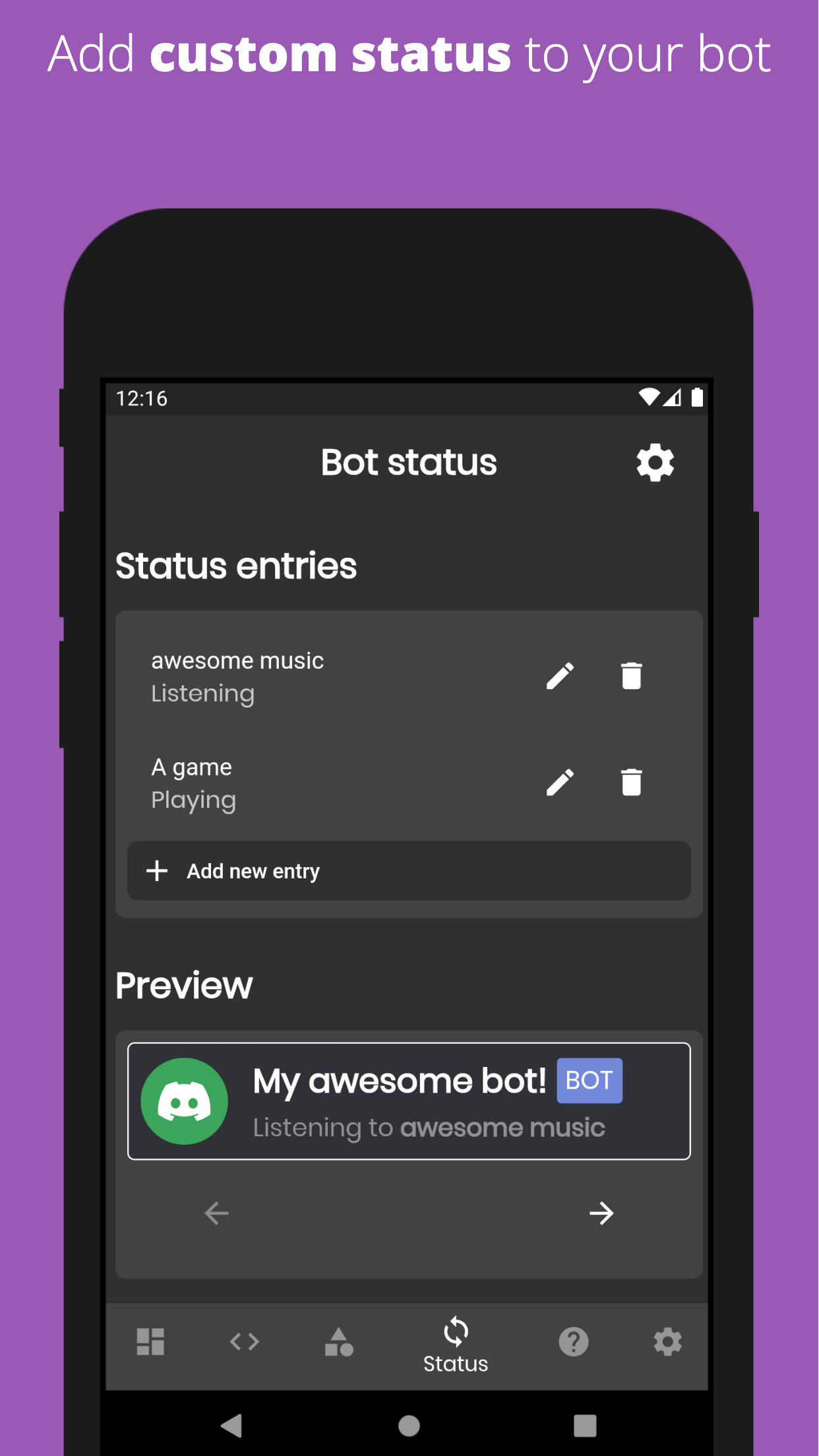 اسکرین شات 5 برنامه Bot Designer For Discord