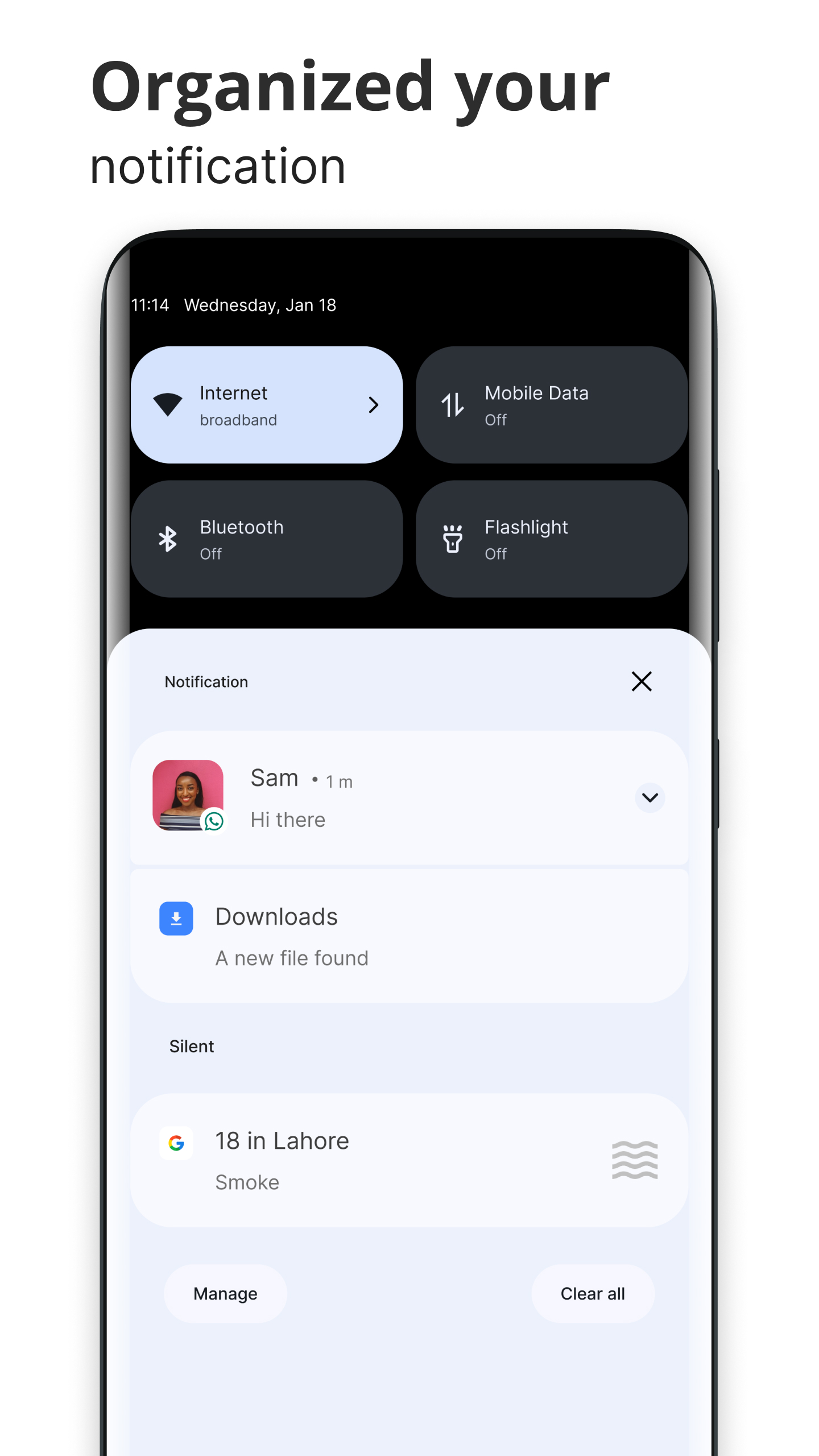 اسکرین شات 2 برنامه Controls Android 14 Style