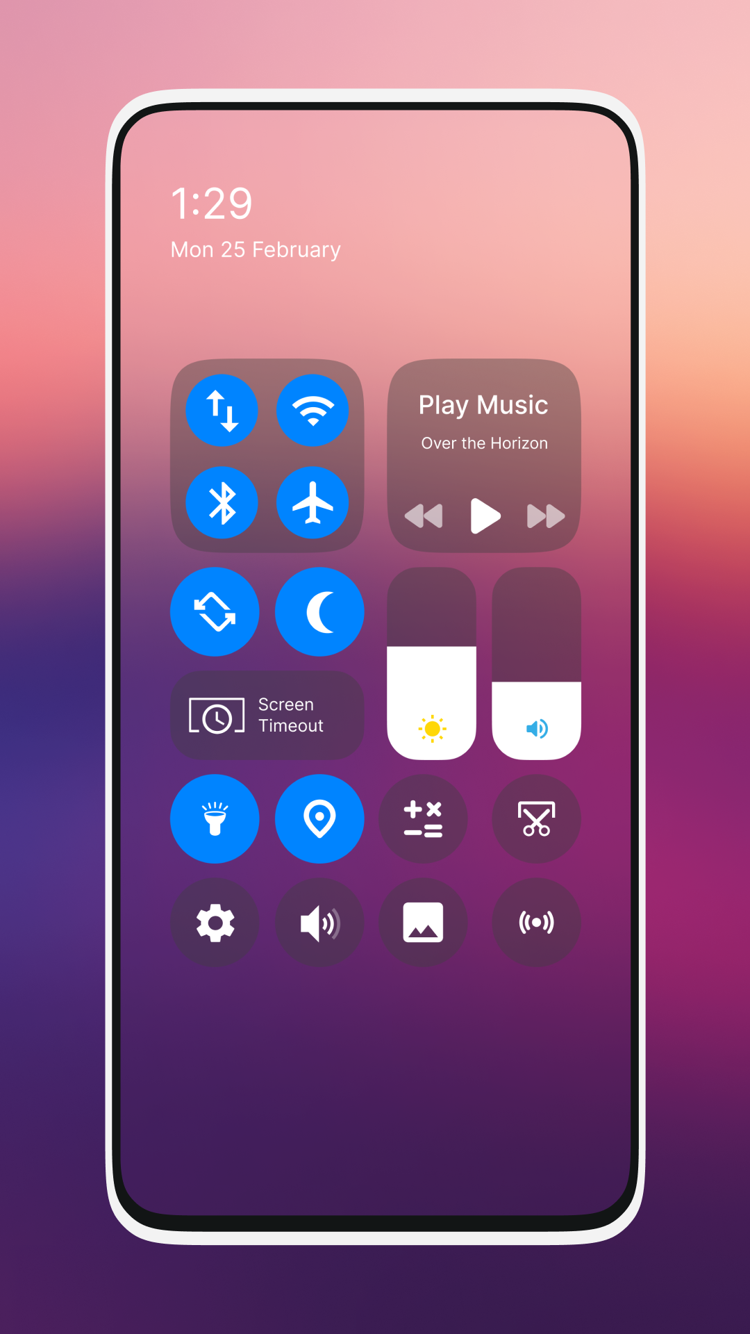 اسکرین شات 1 برنامه OS Style Control Center