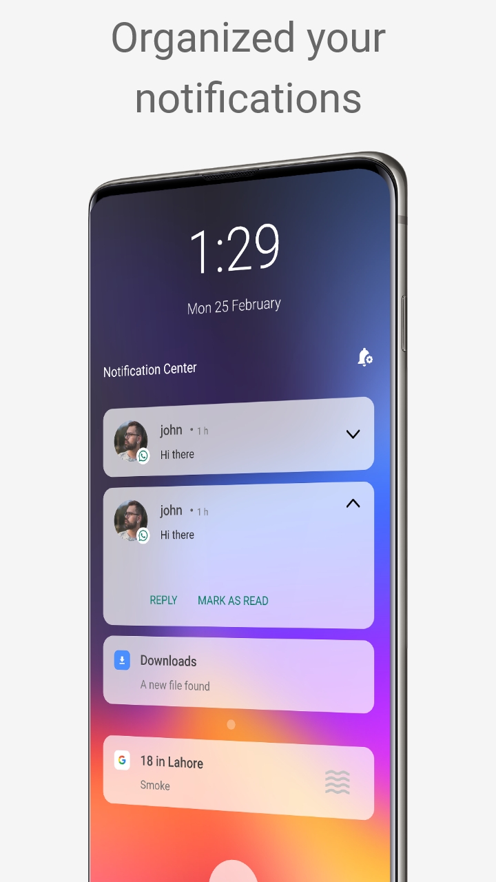 اسکرین شات 2 برنامه Control Center Mac Style