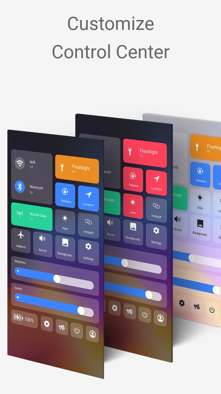 اسکرین شات 4 برنامه Control Center Mac Style