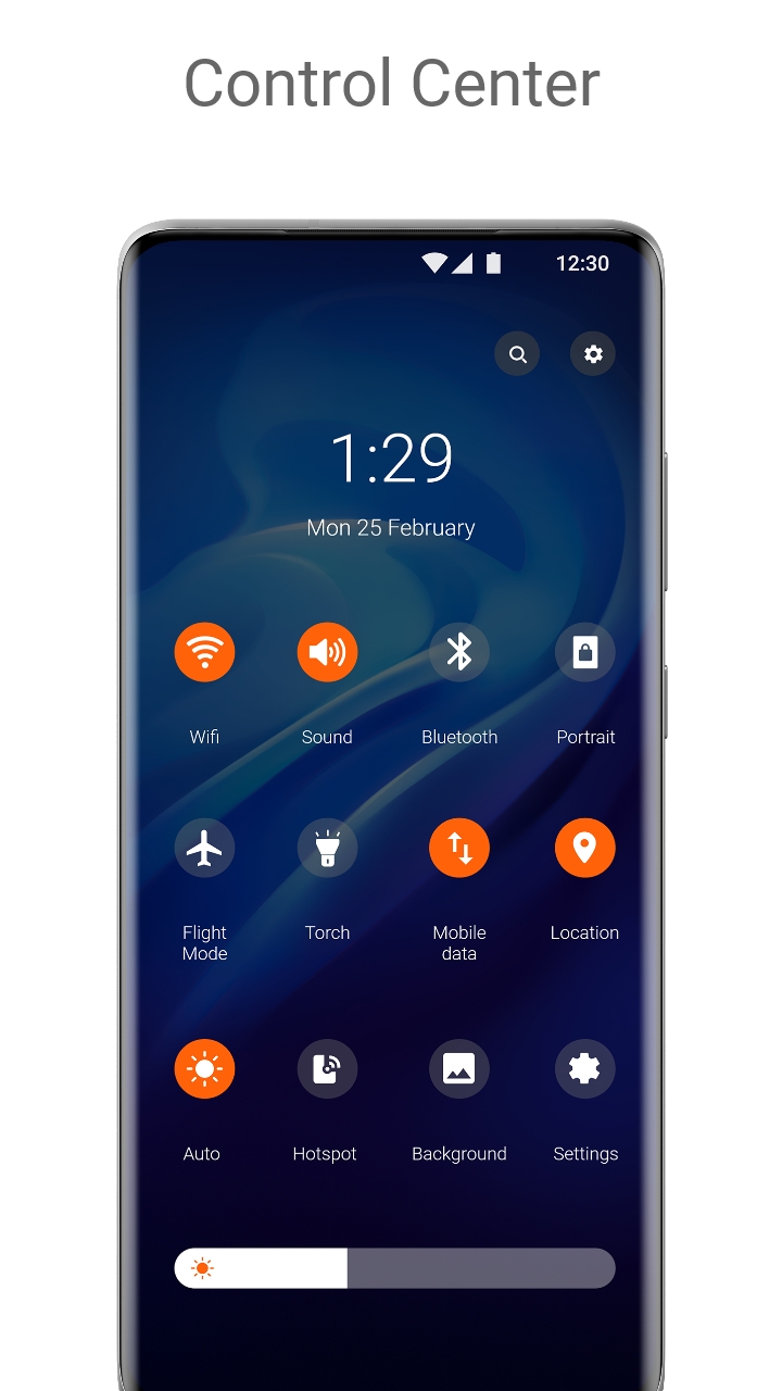 اسکرین شات 1 برنامه Control Center in Ubuntu Style
