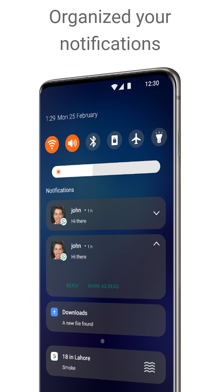 اسکرین شات 2 برنامه Control Center in Ubuntu Style