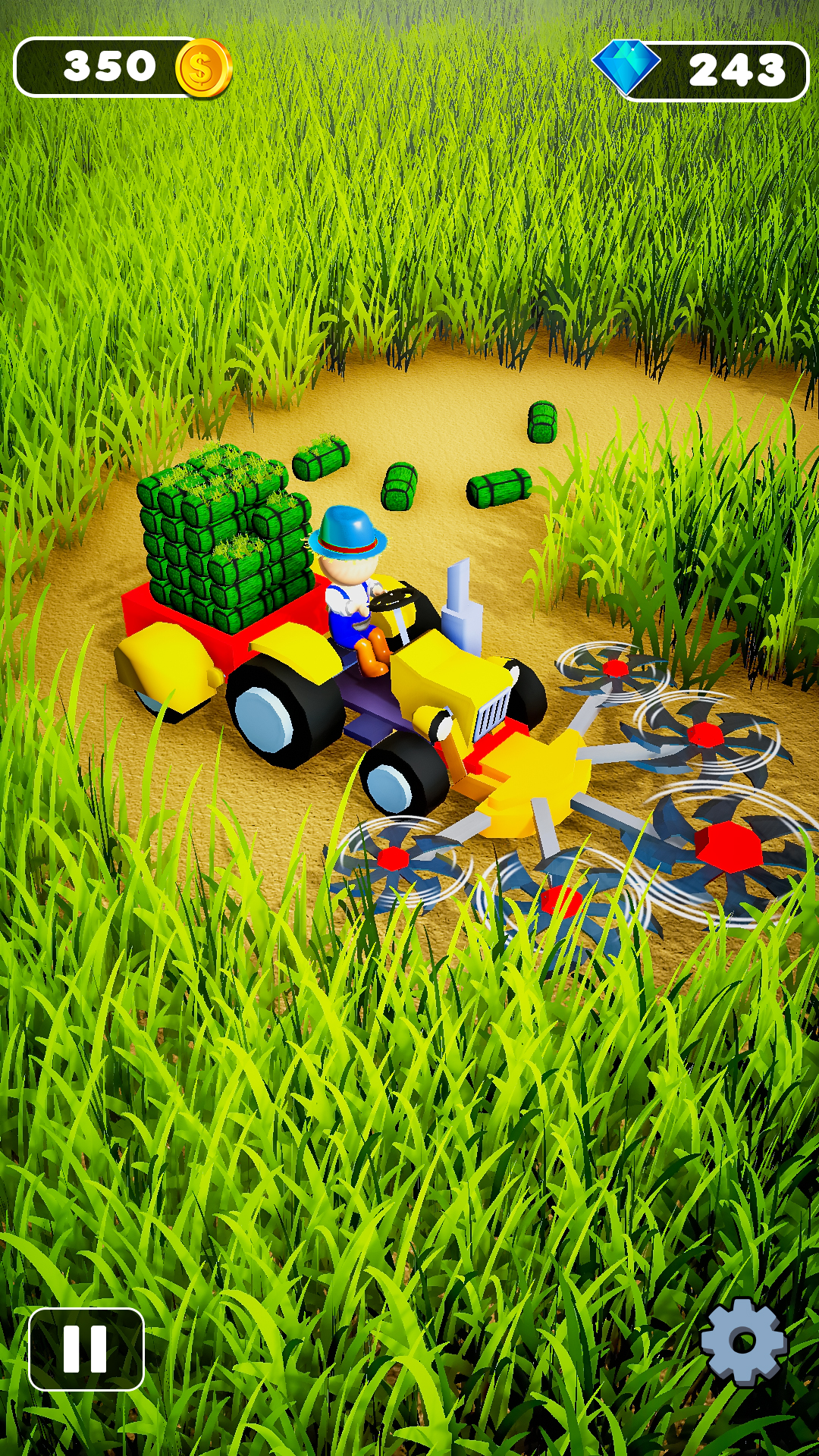اسکرین شات 2 بازی Grass Cutting Offline