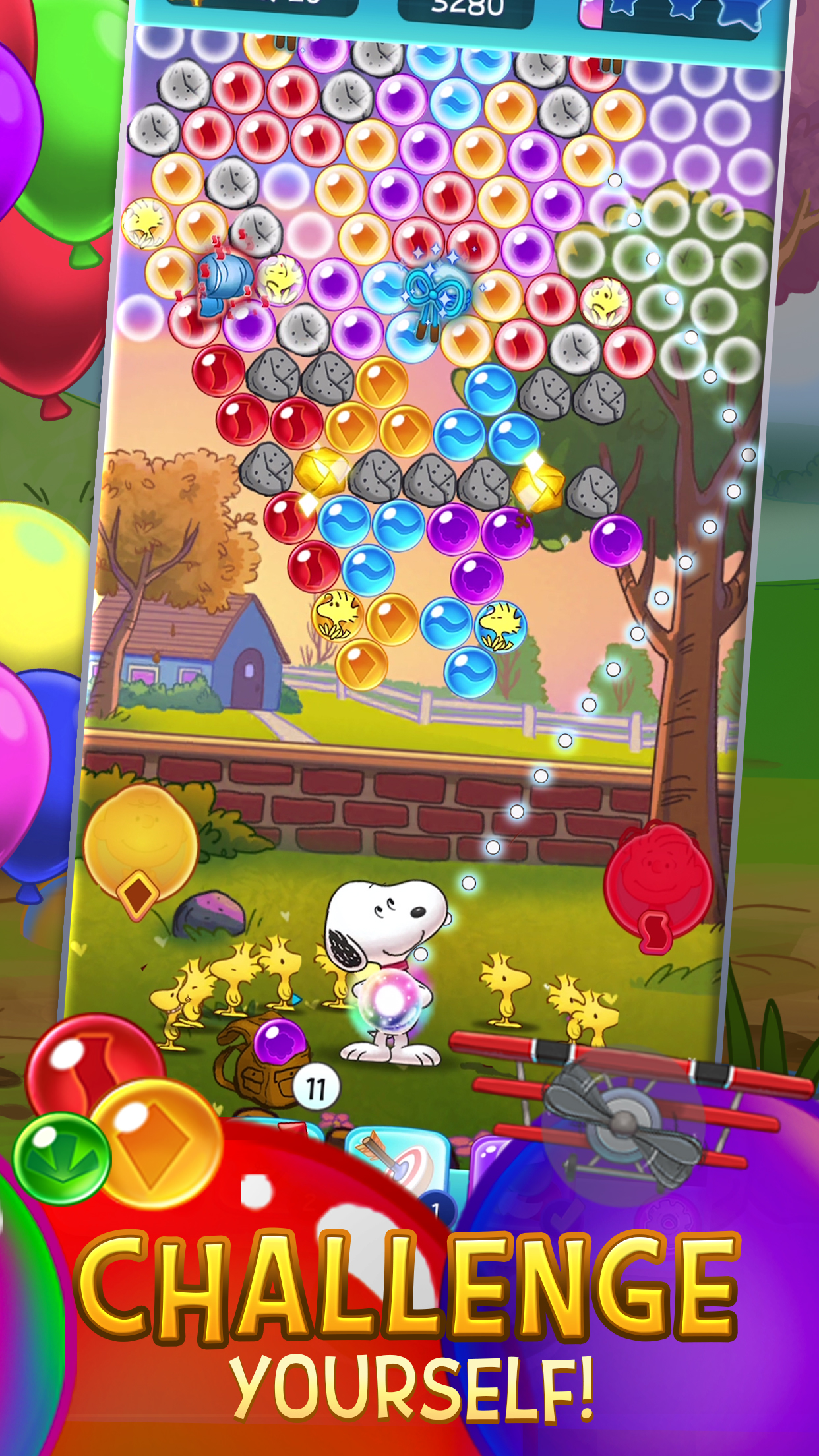 اسکرین شات 6 بازی Bubble Shooter - Snoopy POP!